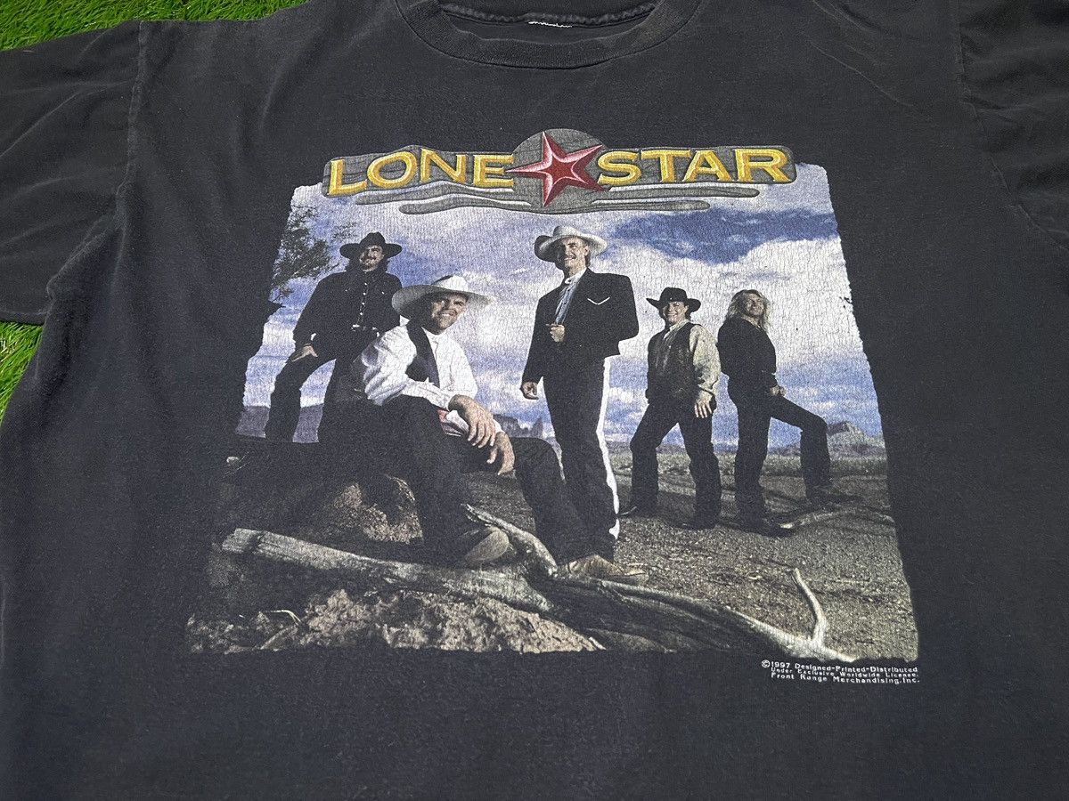 Band Tees Vintage Lone Star Concert T Shirt 1997 Crazy Nights Tour Size US XL / EU 56 / 4 - 2 Thumbnail