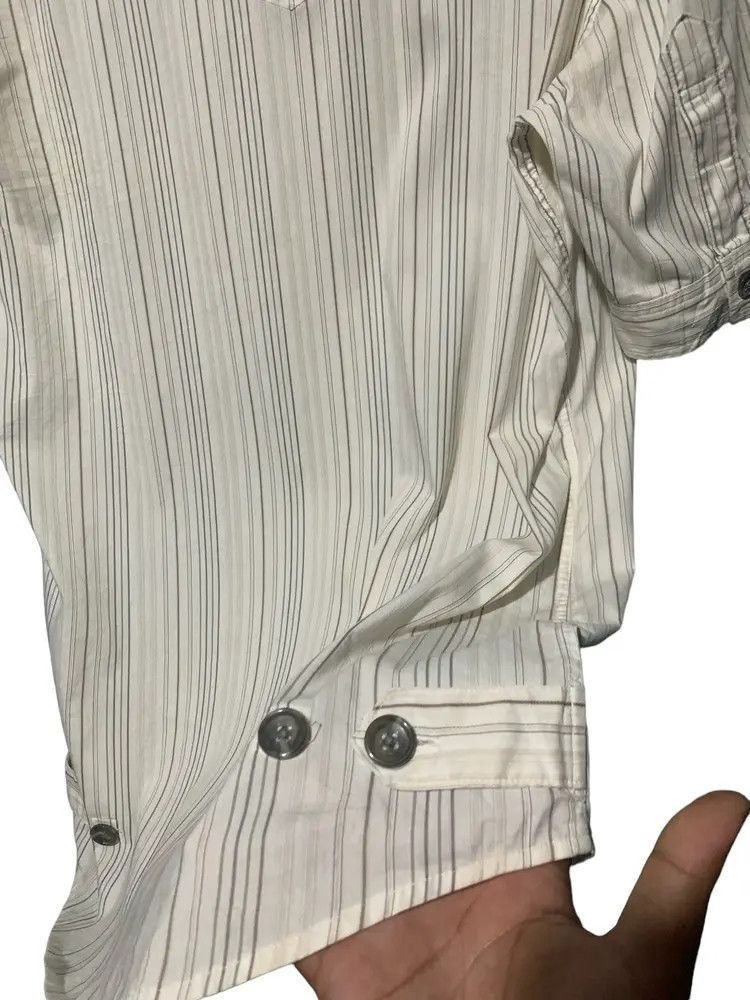 PPFM PPFM striped front slit zipper pocket classic shirt Size US L / EU 52-54 / 3 - 6 Thumbnail