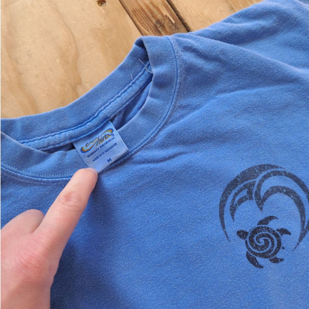 Crazy Shirts Vintage Crazy Shirts Blue Hawaiian Dyed Hawaii Medium Turtle Size US M / EU 48-50 / 2 - 3 Thumbnail