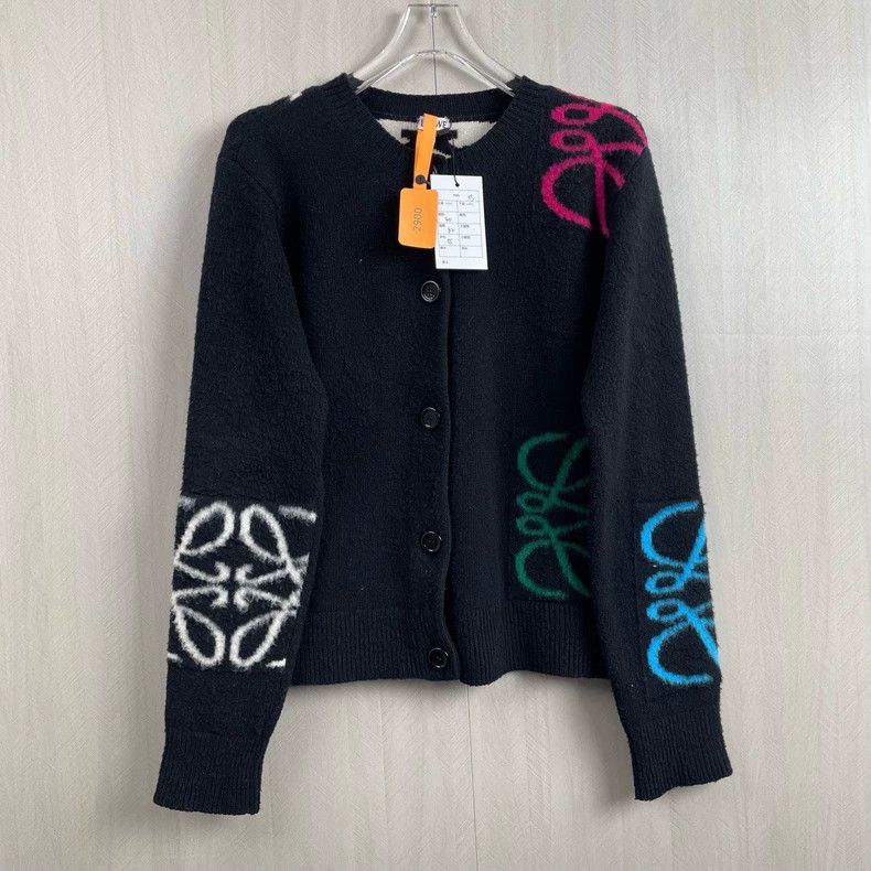 Loewe Loewe Wool Cardigan with Colorful Patterns Size US XS / EU 42 / 0 - 1 Thumbnail