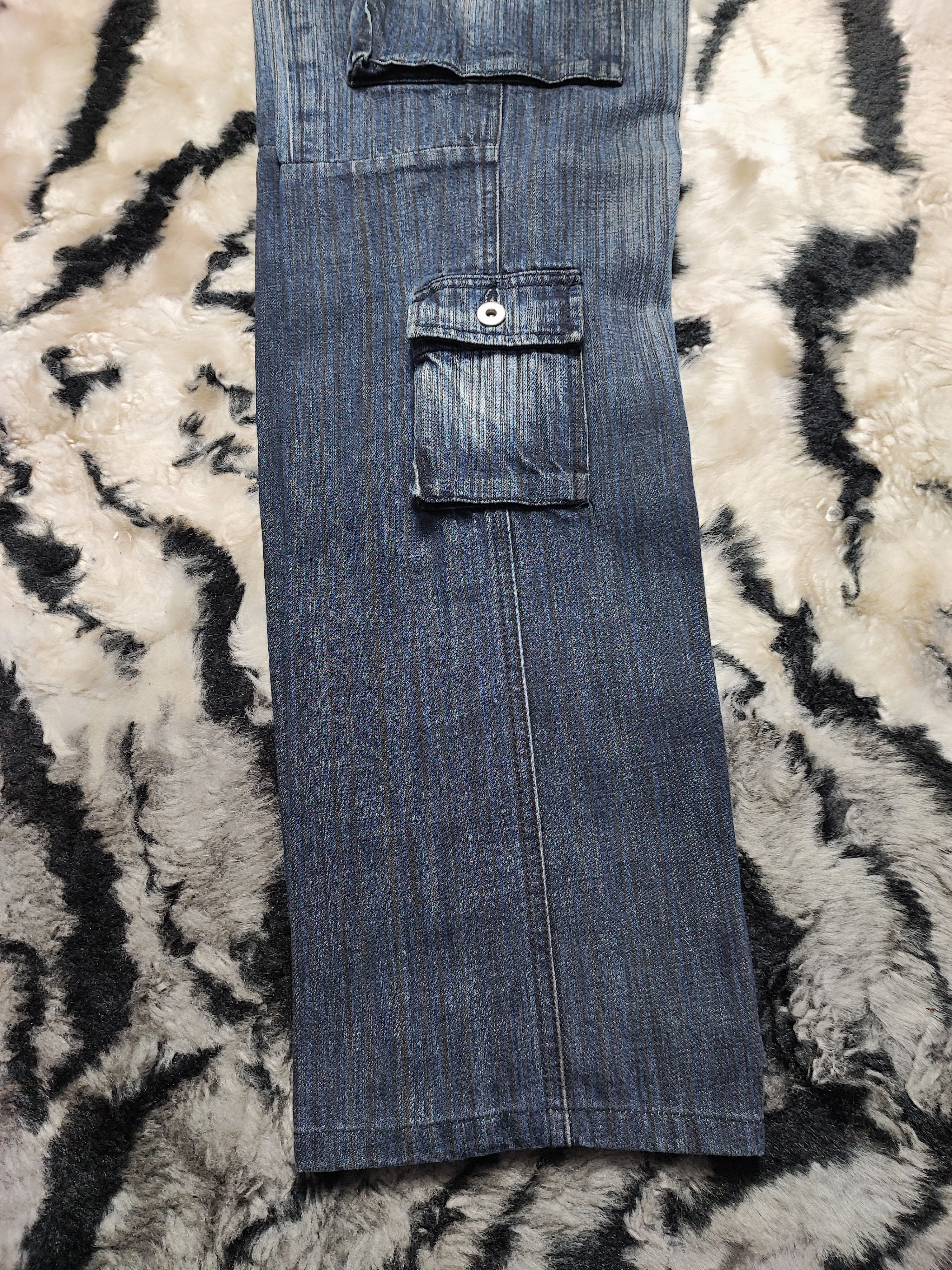 Number (N)ine Distress Baggy Denim Cargo Jeans Pant Japan Size US 32 / EU 48 - 18 Thumbnail