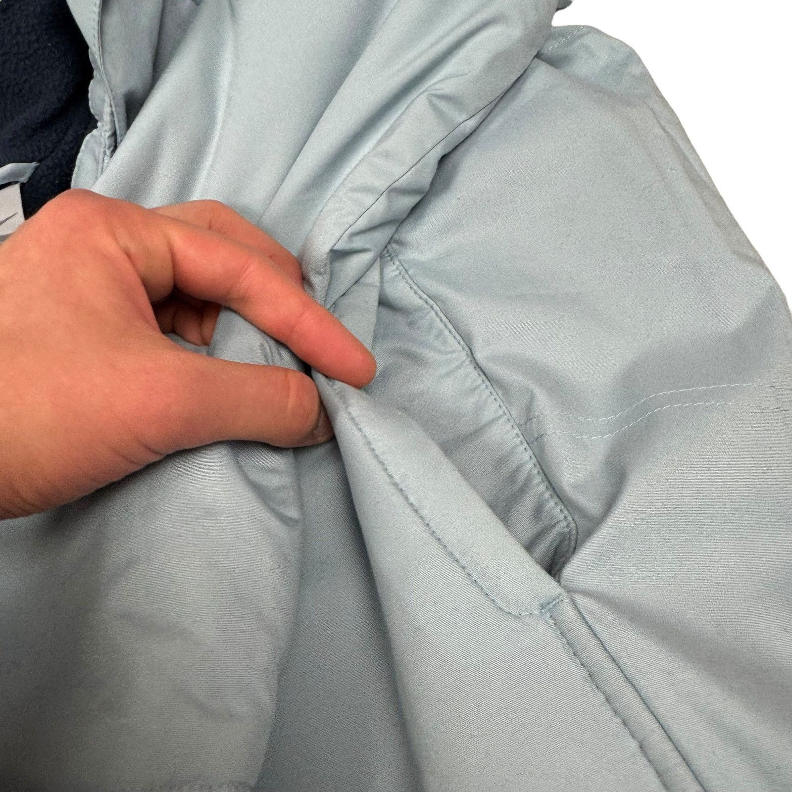 Nike × Vintage Nike Women's Blue Fleece Lined Full Zip Jacket Large (12-13) Size S / US 4 / IT 40 - 5 Thumbnail