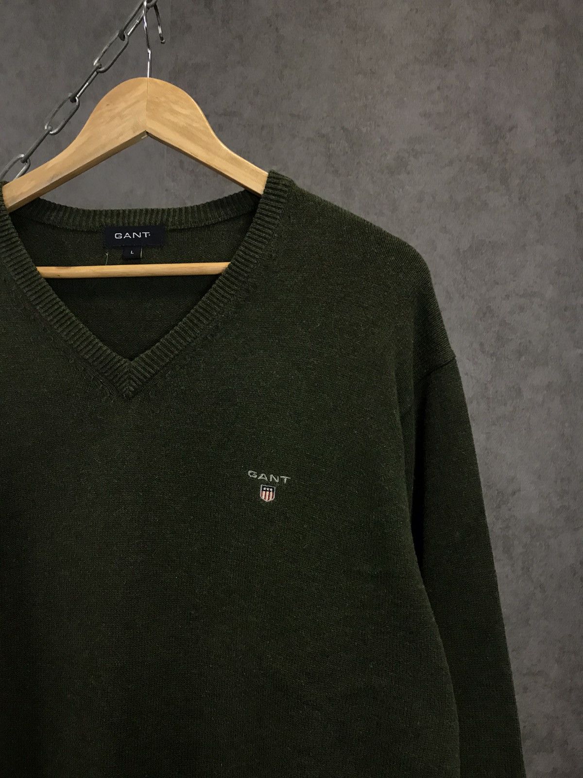 Gant Gant V Neck Sweater Size US L / EU 52-54 / 3 - 2 Thumbnail