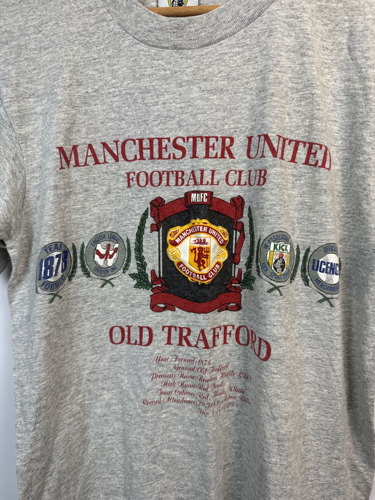 Vintage Vintage T-shirt 80-90s Manchester United Old Trafford Soccer Size US M / EU 48-50 / 2 - 2 Thumbnail