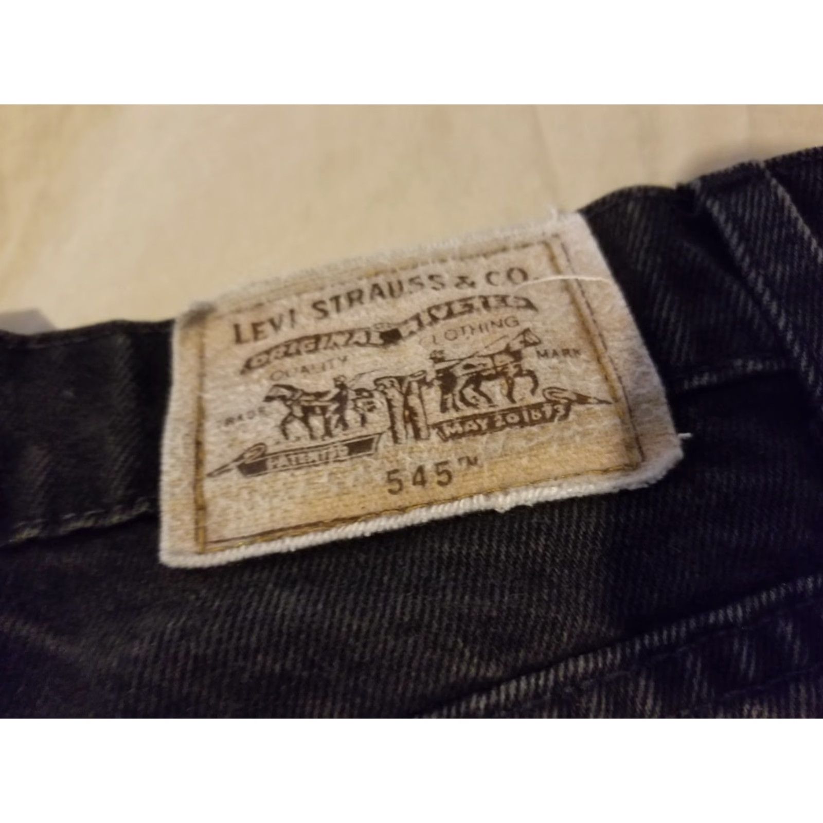 Levi's VINTAGE Levi's 545 Jeans Mens 34x30 Black Straight Denim 5-Pocket Regular Fit Pants Size US 34 / EU 50 - 4 Thumbnail