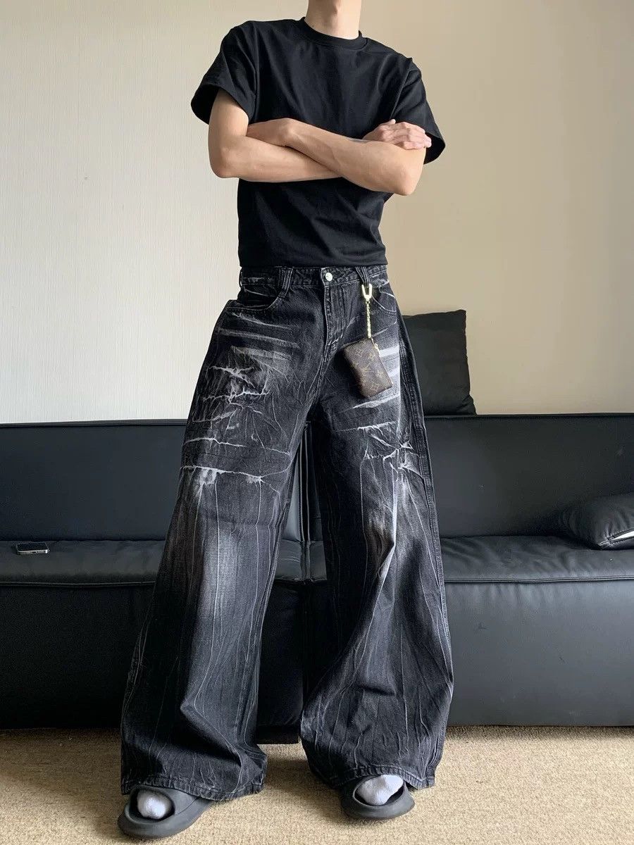 Japanese Brand × Vintage Retro punk pants Size US 33 - 1 Thumbnail