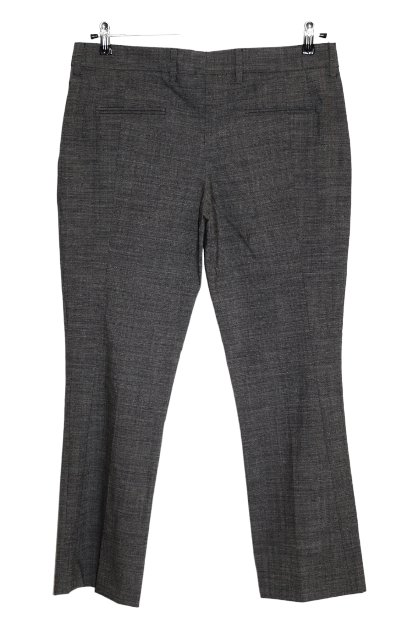 Prada Prada Woven Stretch Wool Flared Trousers Size 30" / US 8 / IT 44 - 2 Thumbnail