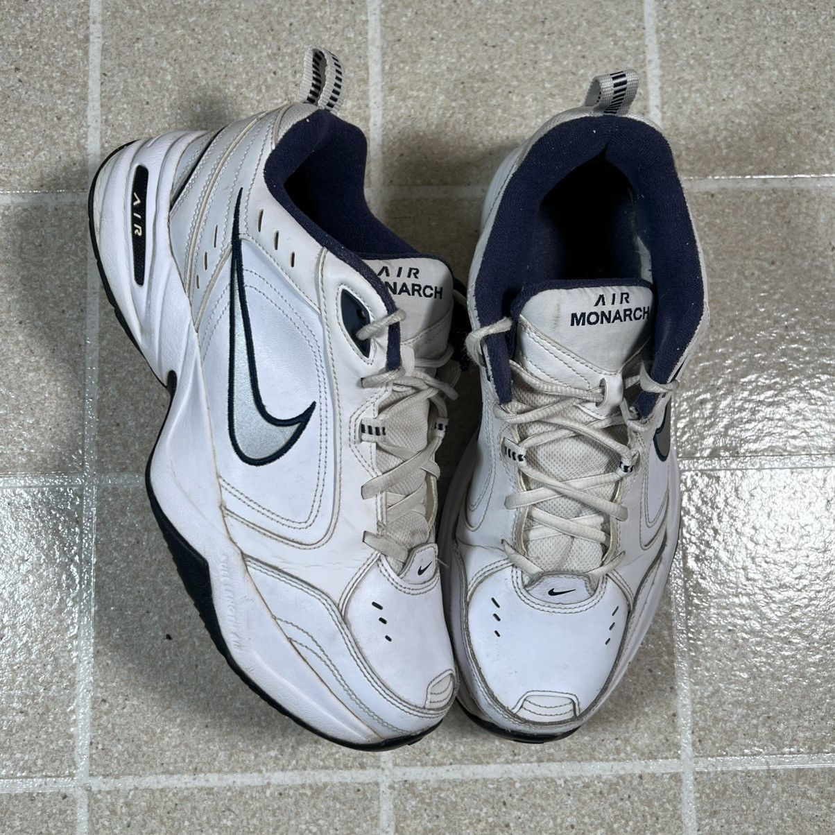 Nike Nike Air Monarch IV White Blue Athletic Shoes Men Size 10 Size US 10 / EU 43 - 1 Thumbnail