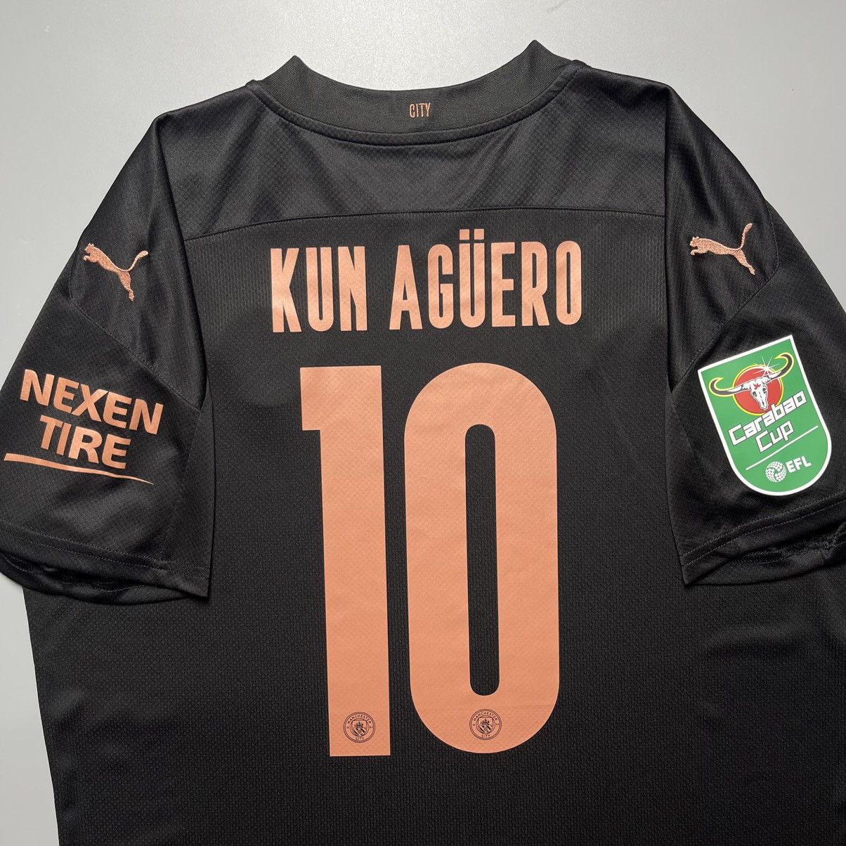 Puma MAN CITY PUMA 2020/2021 FOOTBALL AWAY JERSEY #10 AGUERO Size US XL / EU 56 / 4 - 9 Thumbnail