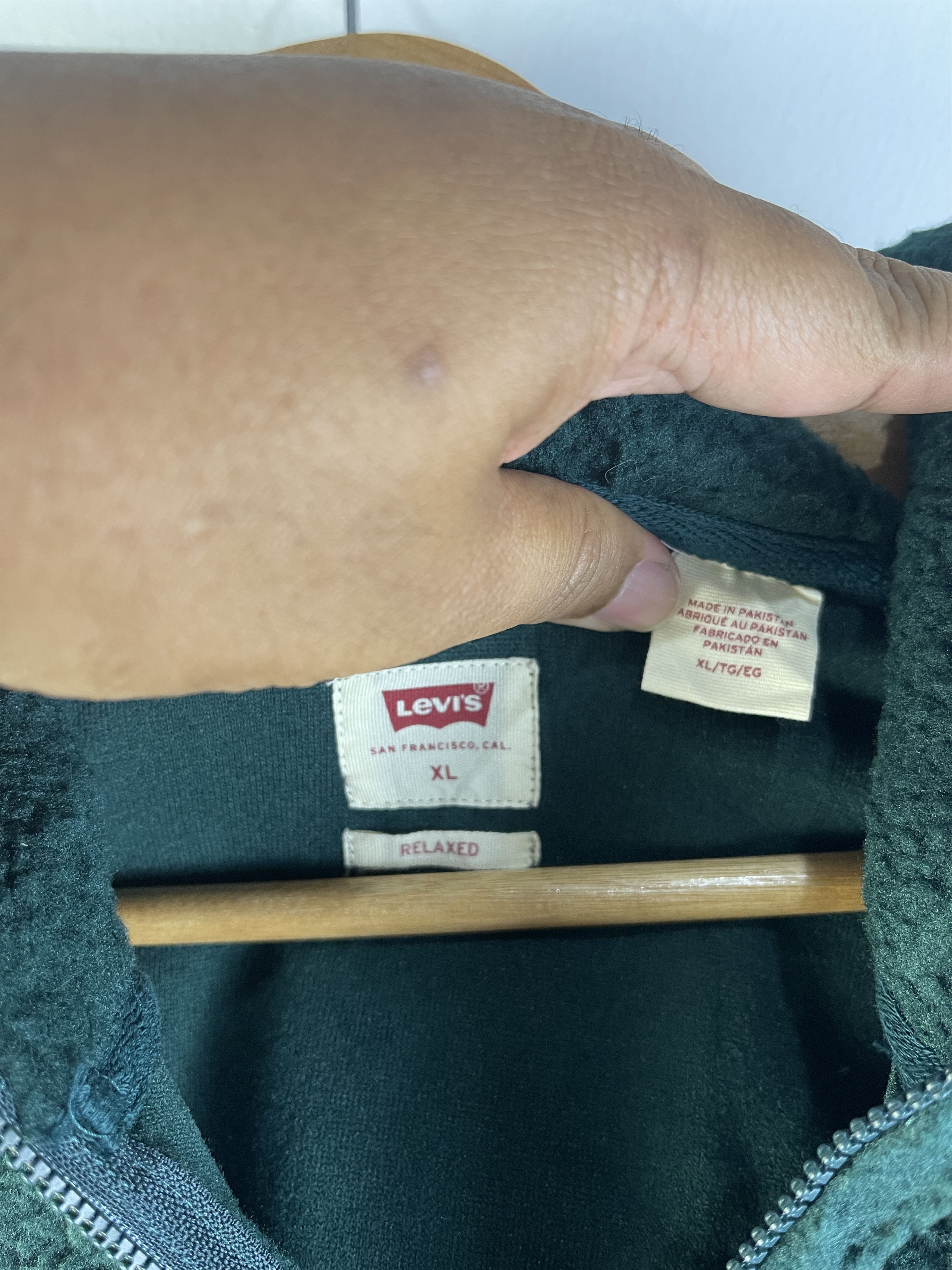 Levi's Levi’s Sherpa Fleece Quarter Zip Hoodie Forest Green XL Size US XL / EU 56 / 4 - 12 Thumbnail