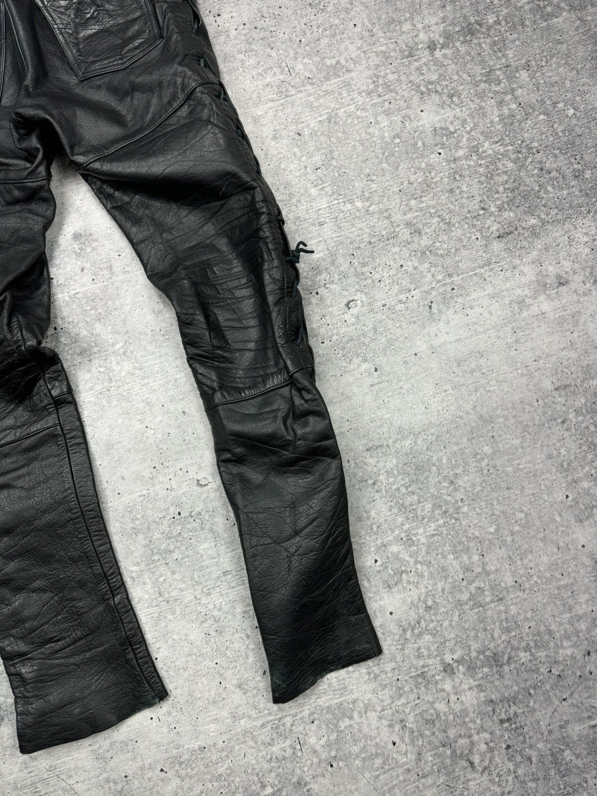 Genuine Leather × Vintage Vintage 90’s Y2K Style Casual Cowboy Genuine Leather Pants Size US 30 / EU 46 - 18 Thumbnail