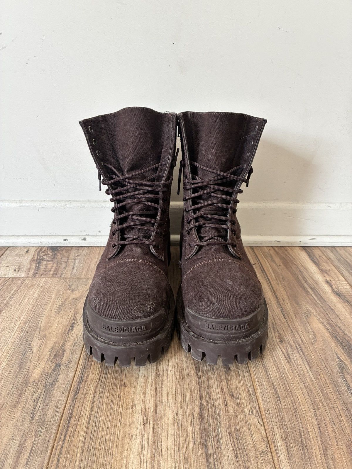 Balenciaga Balenciaga SS22 Distressed Striker Boots Size US 9.5 / EU 42-43 - 3 Thumbnail