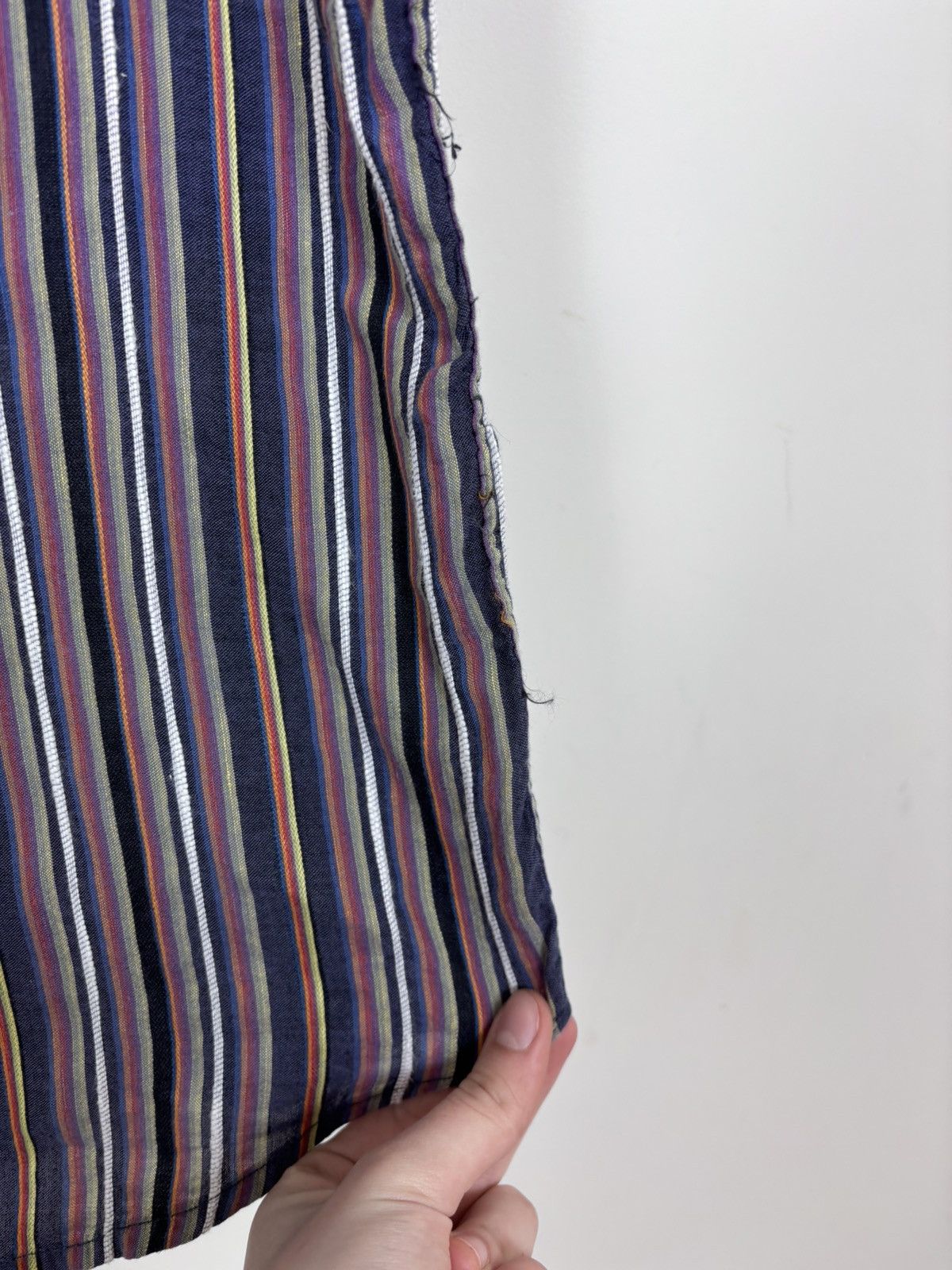 Missoni Vintage Missoni Sport Striped Linen Cotton Button Up Shirt Size US M / EU 48-50 / 2 - 22 Thumbnail