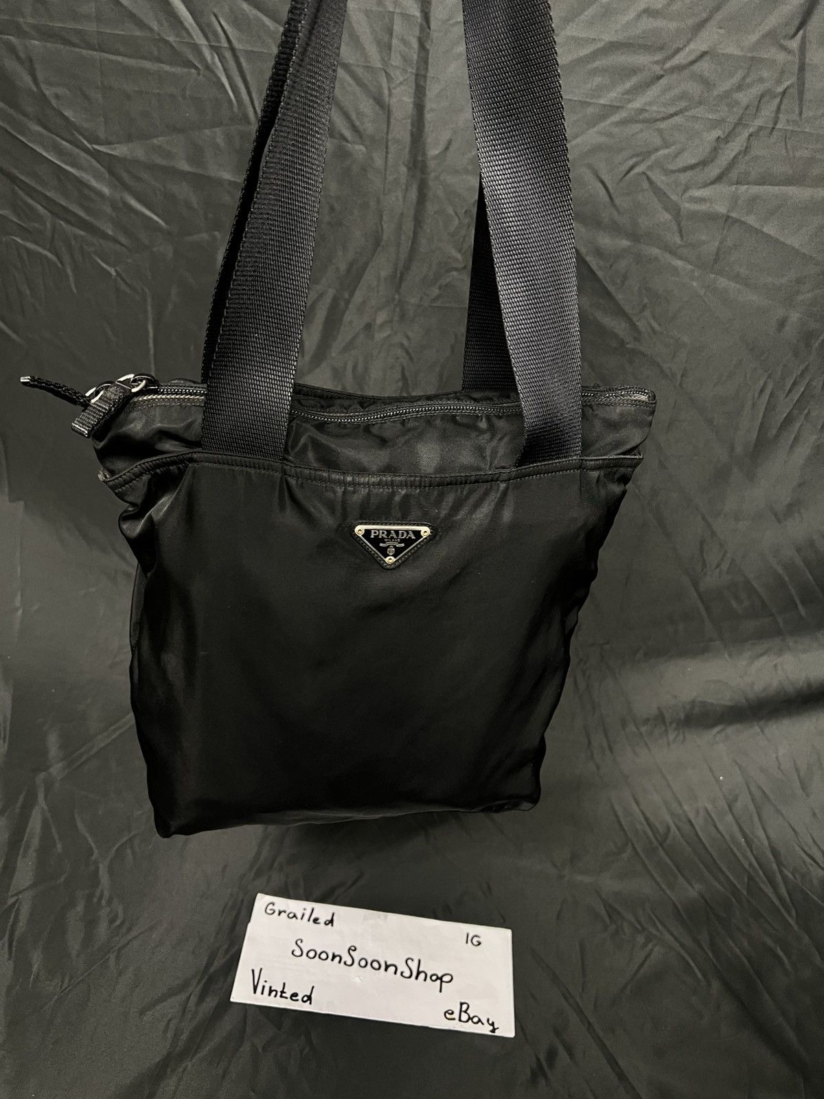 Prada Prada Handbag Vintage Nylon Tote Bag shopper Size ONE SIZE - 3 Thumbnail