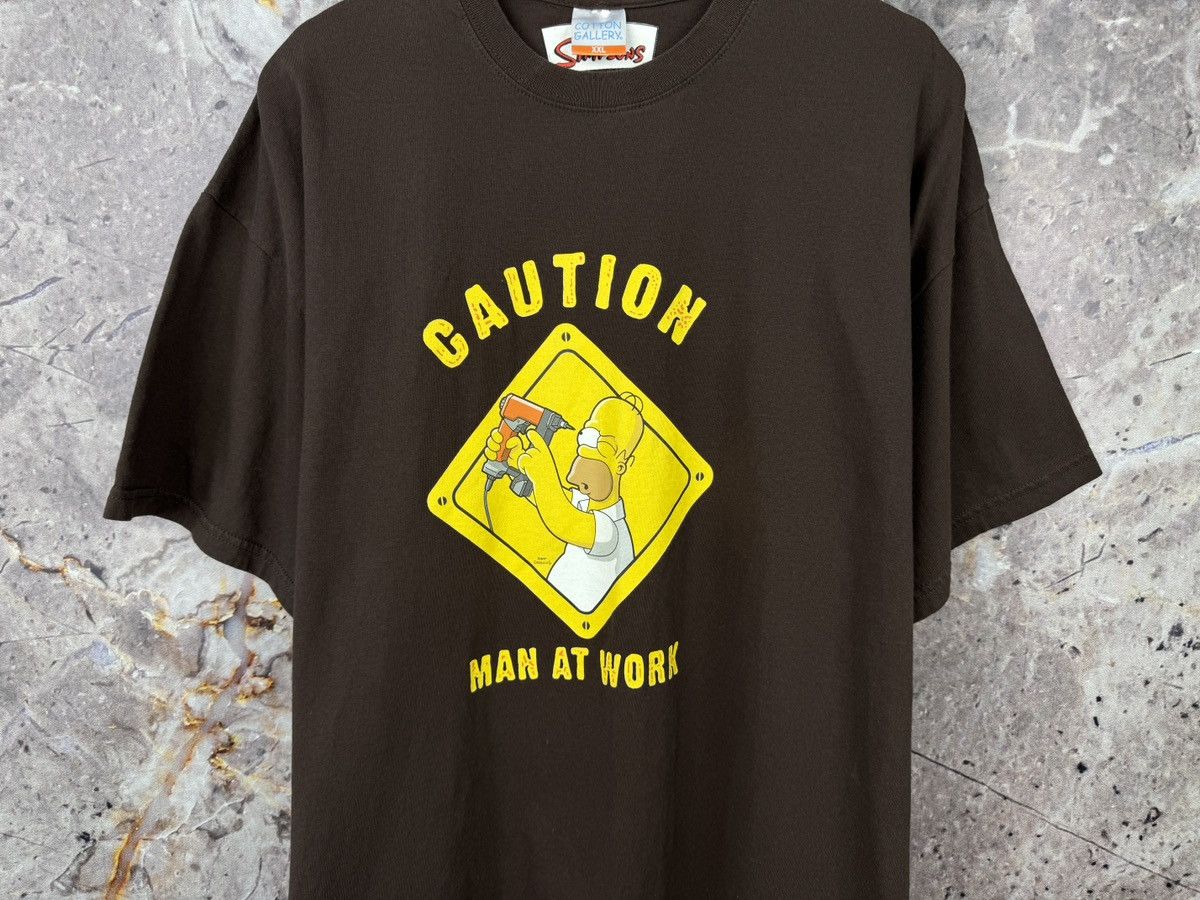 Liquid Blue × The Simpsons × Vintage Men’s The Simpsons T-Shirt Caution Man At Work Size XXL Size US XXL / EU 58 / 5 - 3 Thumbnail