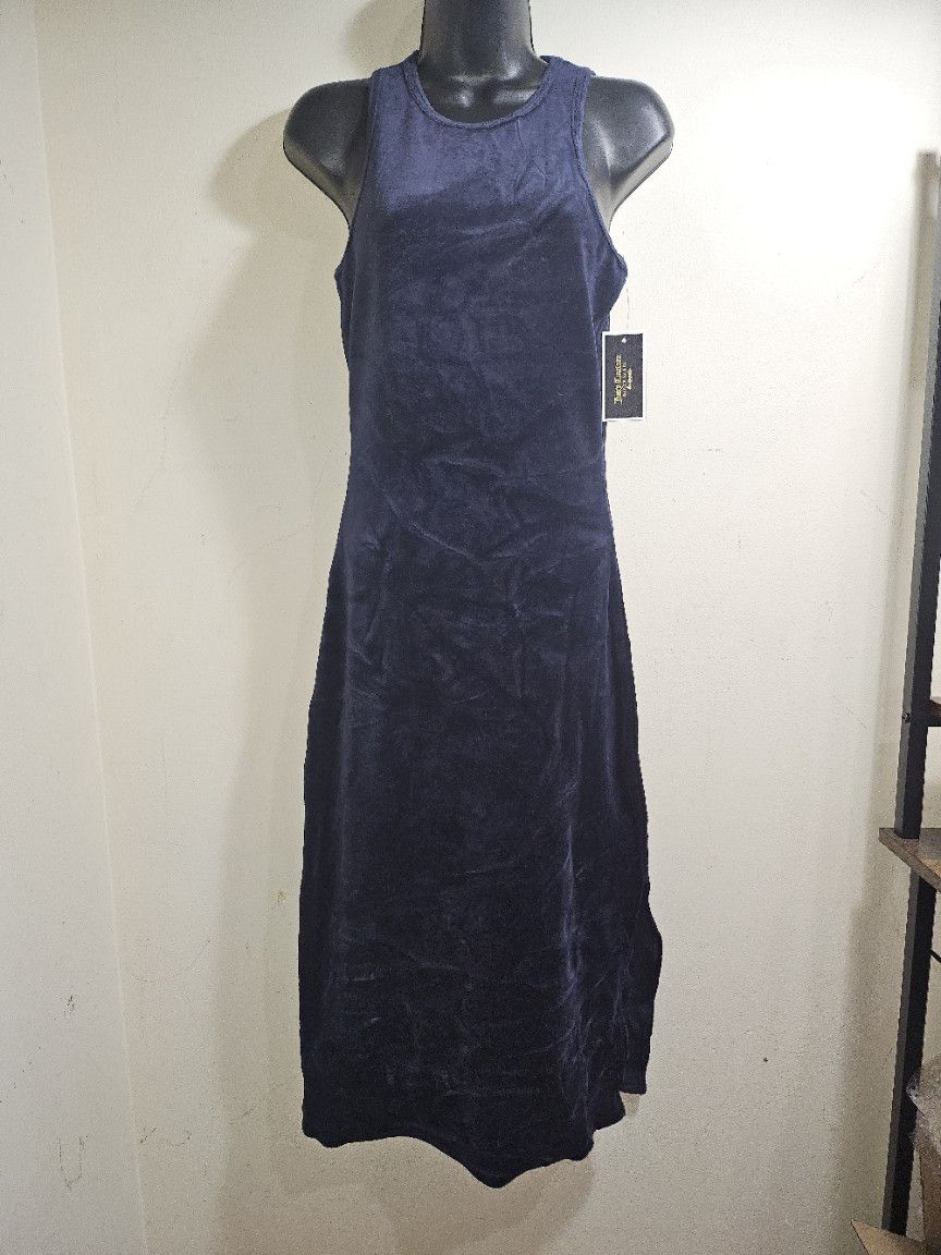 Juicy Couture NWT Juicy Couture Velour Tank Dress Dark Blue Regal S Size S / US 4 / IT 40 - 2 Thumbnail