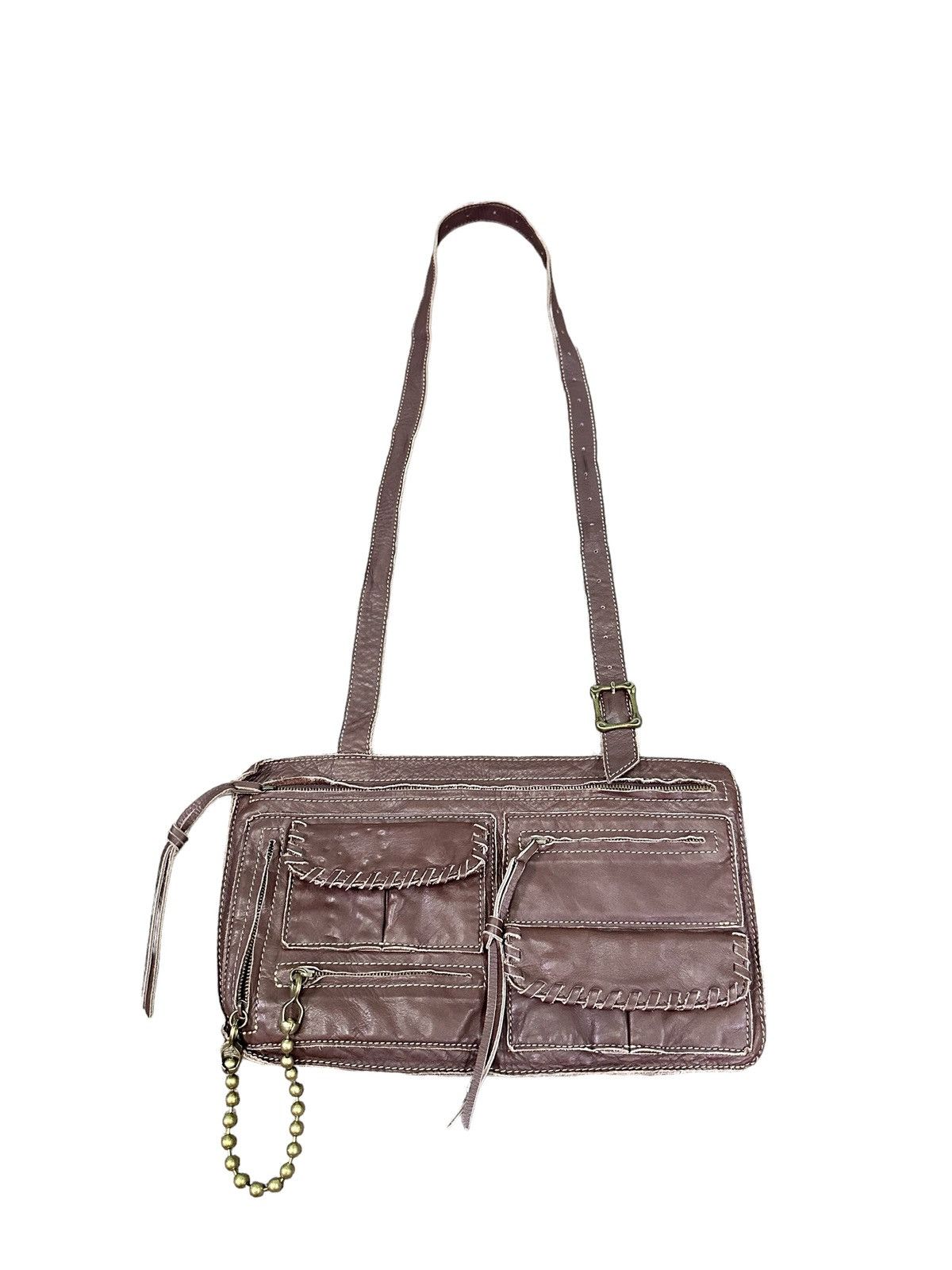 Japanese Brand A.I.P LEATHER CROSSBODY BAG Size ONE SIZE - 1 Thumbnail