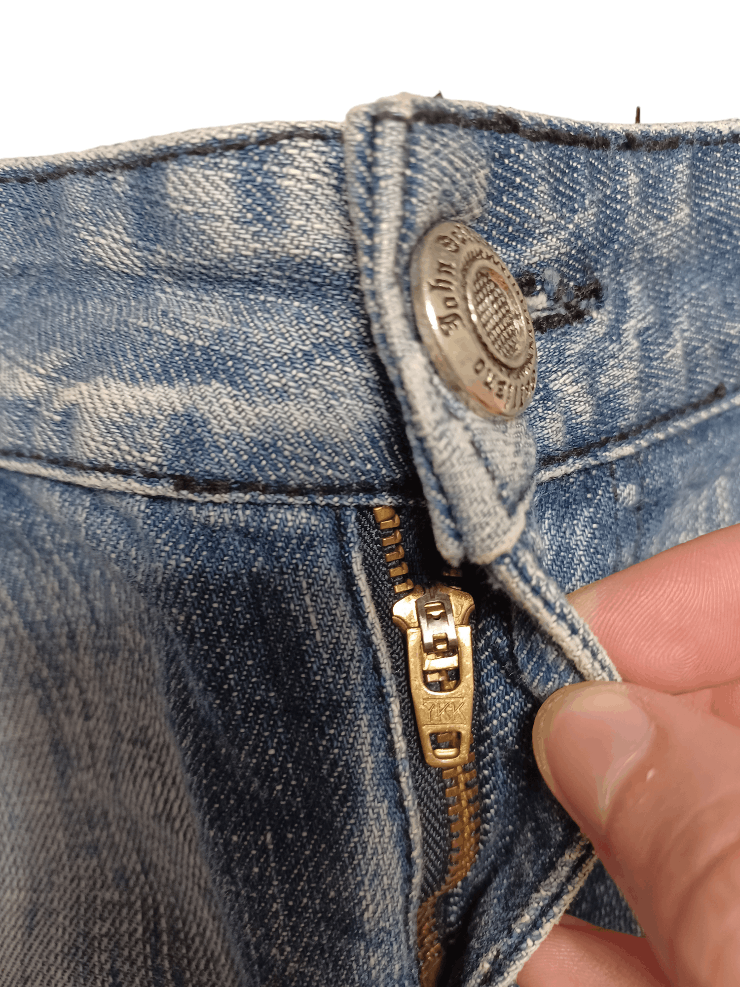 John Galliano JOHN GALLIANO VINTAGE DENIM JEANS MINI SKIRT Size 28" / US 6 / IT 42 - 3 Thumbnail