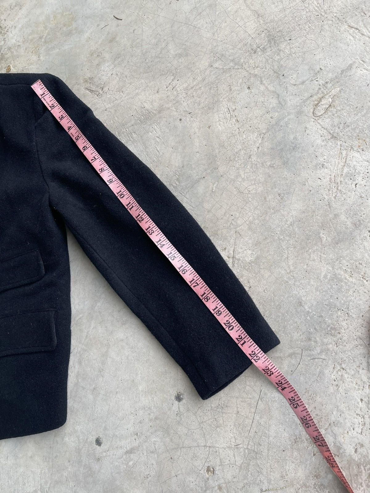 Issey Miyake × Vintage 80s Issey Miyake Wool V collared coat jacket Size M / US 6-8 / IT 42-44 - 9 Thumbnail