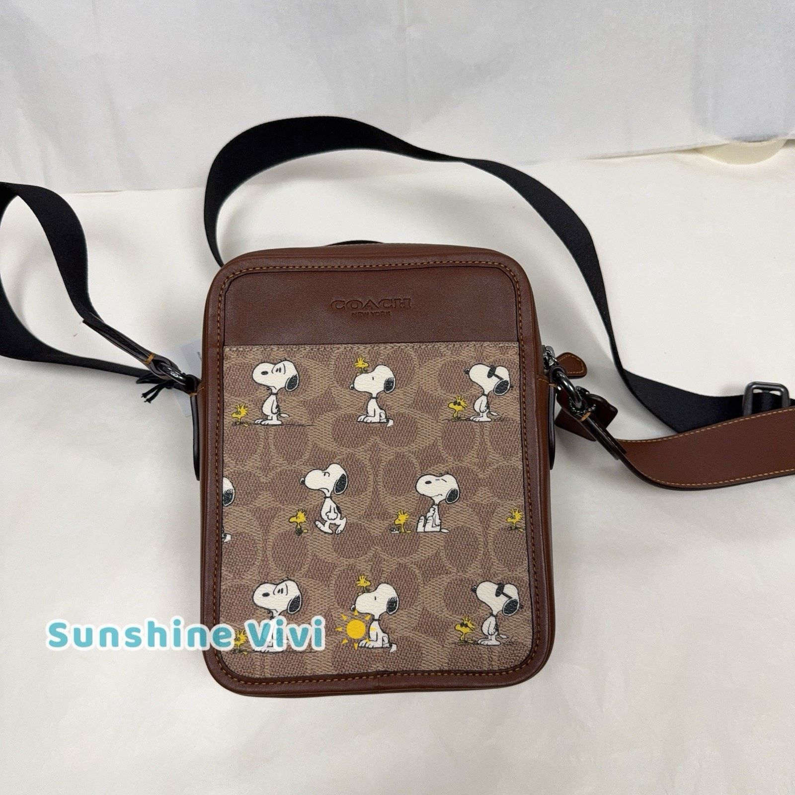 Coach Coach X CBK48 Peanuts Sullivan Crossbody Bag Snoopy Print Size ONE SIZE - 1 Thumbnail