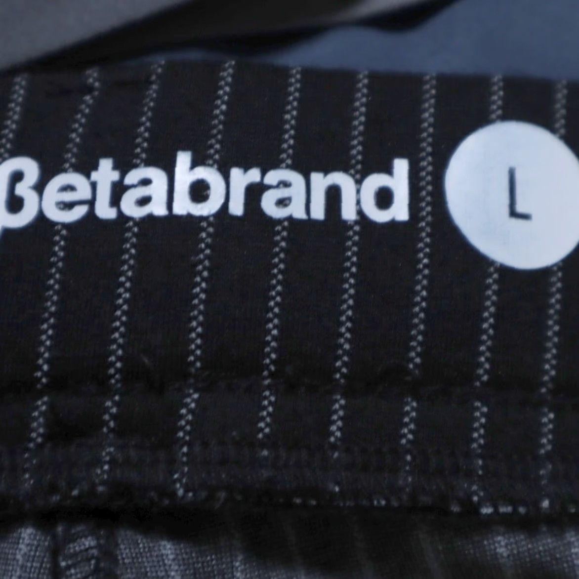 Vintage Betabrand Straight Leg Yoga Rayon Woven Pants Black Striped Women's L Size 36" / US 14 / IT 50 - 5 Thumbnail