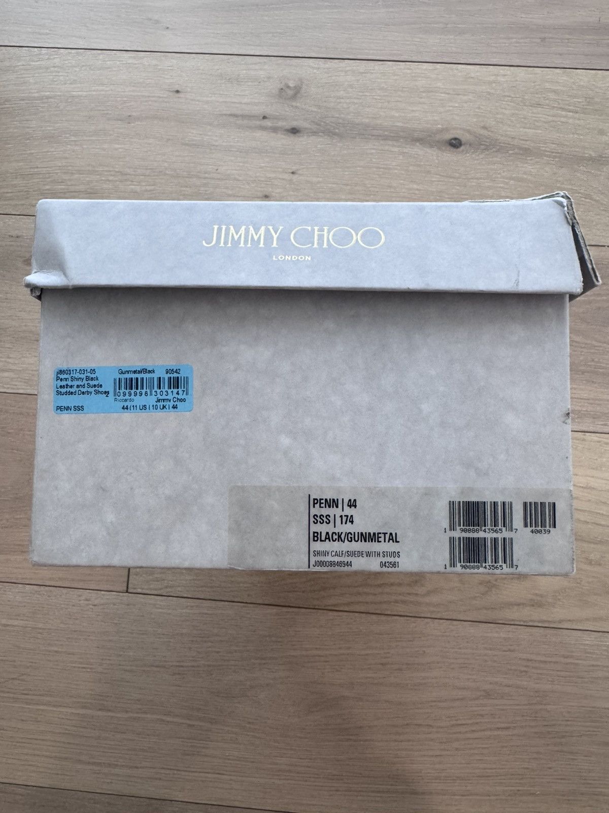 Jimmy Choo Jimmy Choo Studded Black Derby Shoe leather Suede Men US 11 Size US 11 / EU 44 - 12 Thumbnail