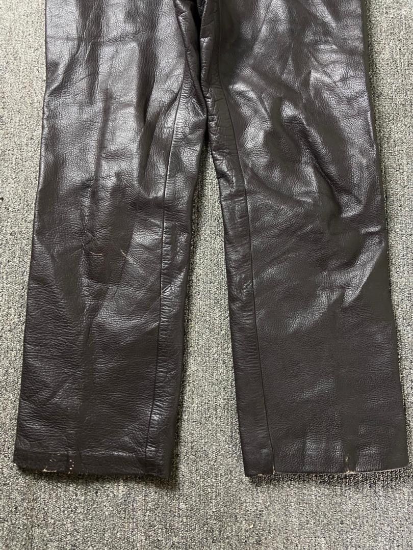 Japanese Brand Japanese Brand Biker Leather Pants (204) Size US 32 / EU 48 - 11 Thumbnail