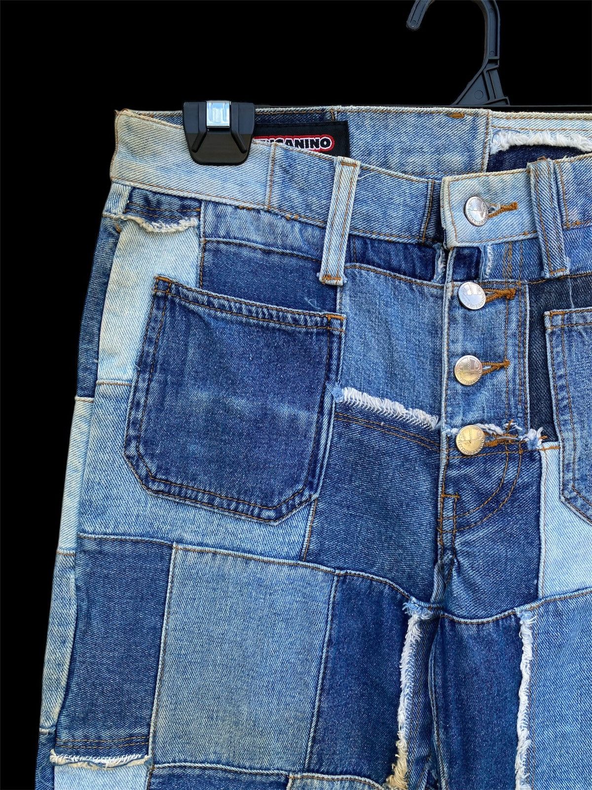 Japanese Brand × Vintage Flare Jeans Patchwork Americanino Denim Size US 29 - 2 Thumbnail