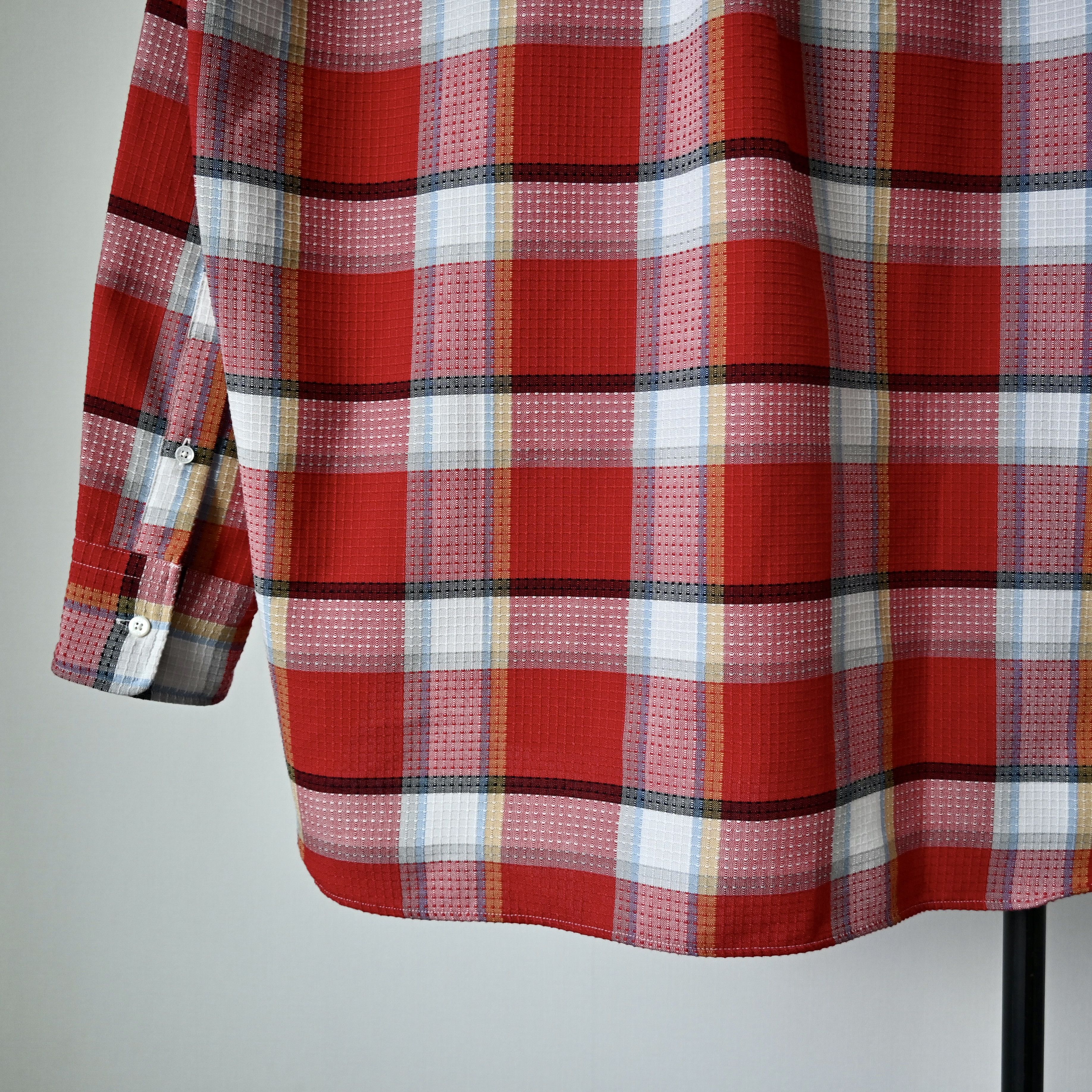 Beams Plus BEAMS Plus dobby woven BD shirt, red plaid, made in Japan Size US S / EU 44-46 / 1 - 4 Thumbnail