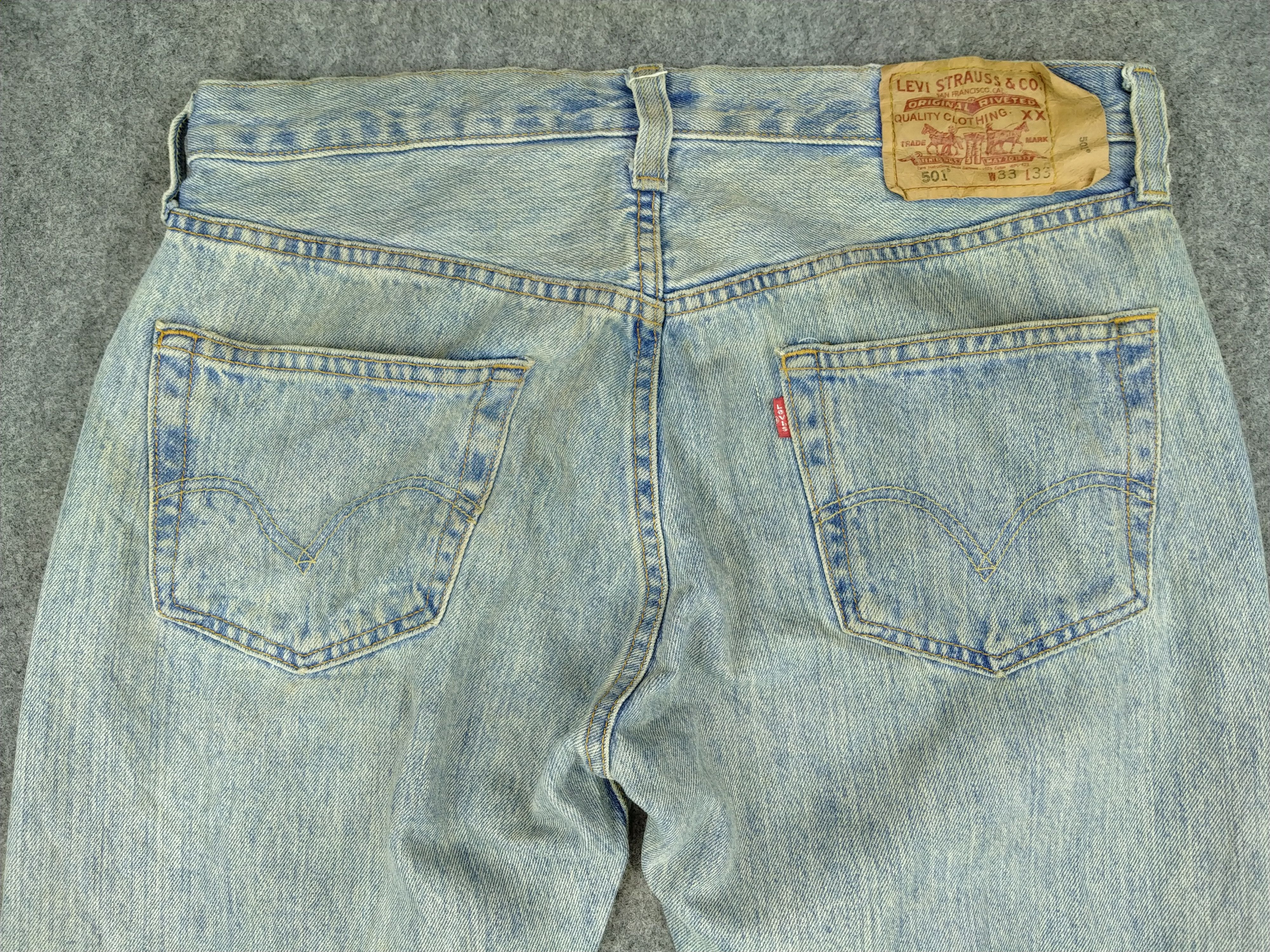 Levi's Light Wash Vintage Levi's 501 33x32.5 Denim -JN354 Size US 33 - 4 Thumbnail