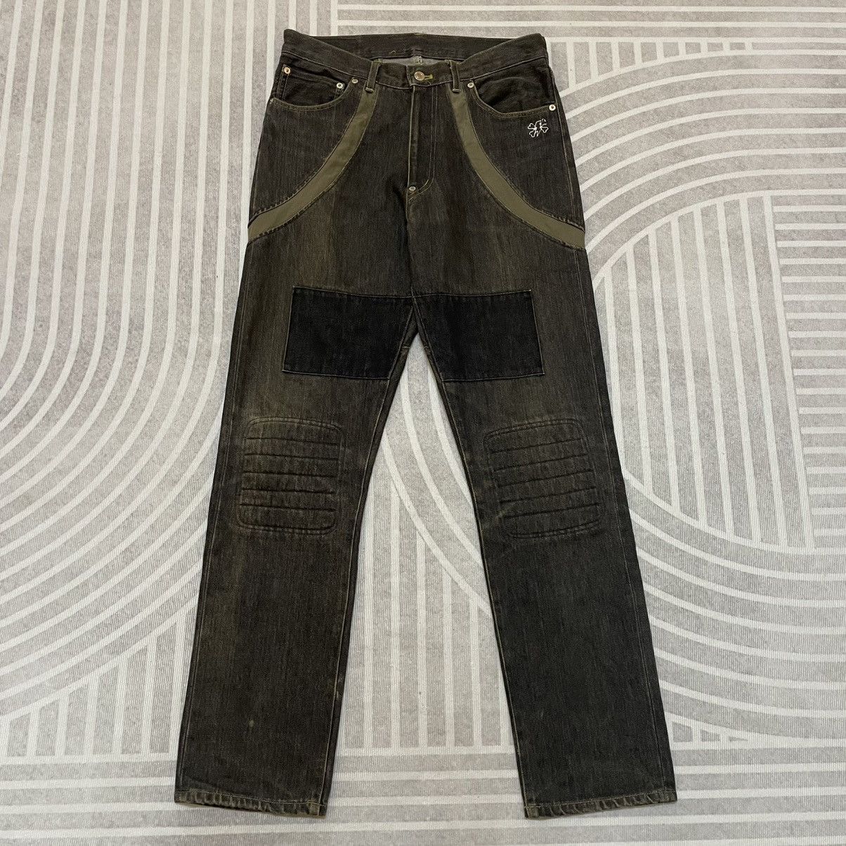 SS01 Undercover Suspender Denim Pants