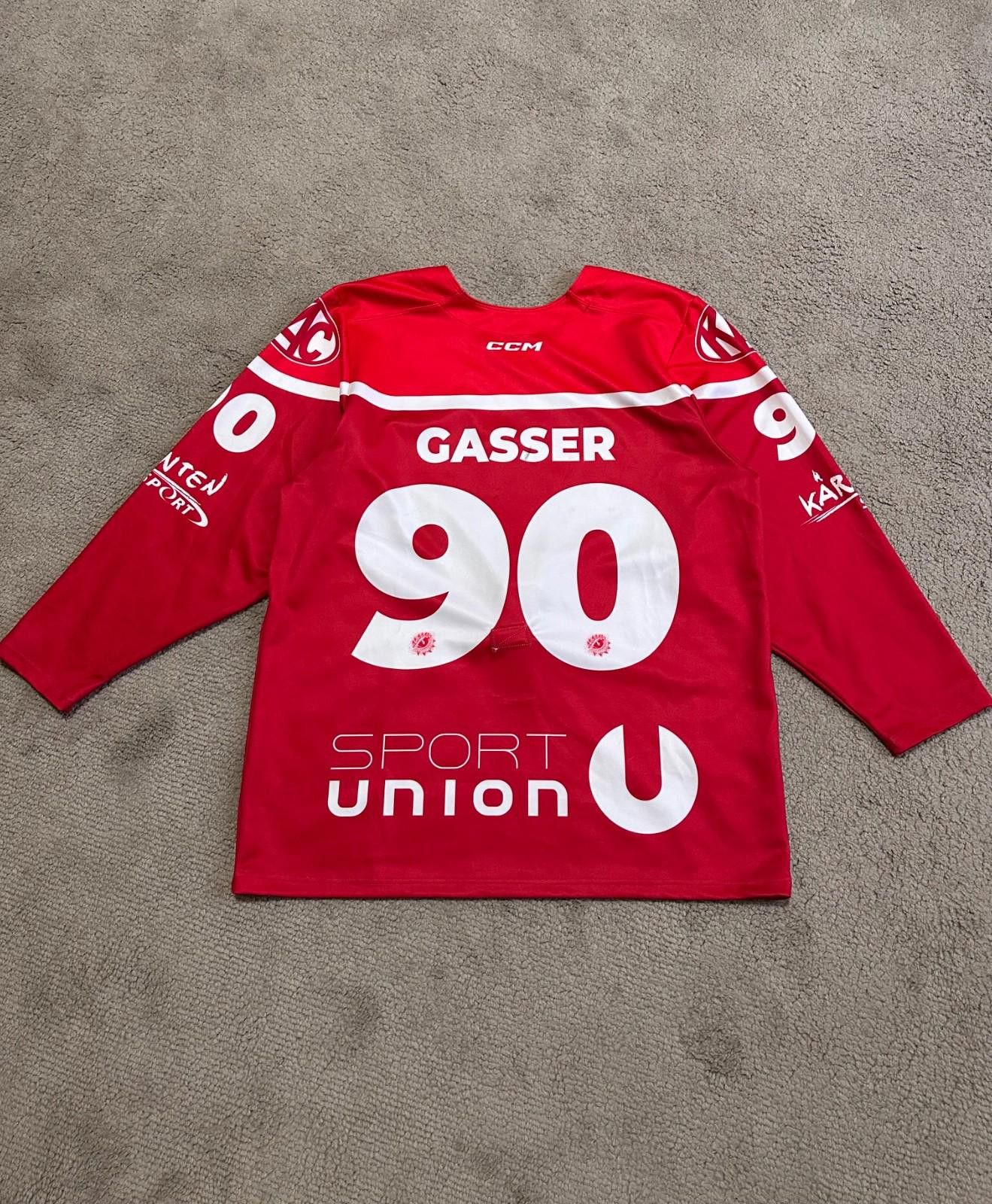 Ccm CCM KAC Klagenfurt Dragons Ice Hockey Jersey Sz XL #90Gasser Size US XL / EU 56 / 4 - 7 Thumbnail