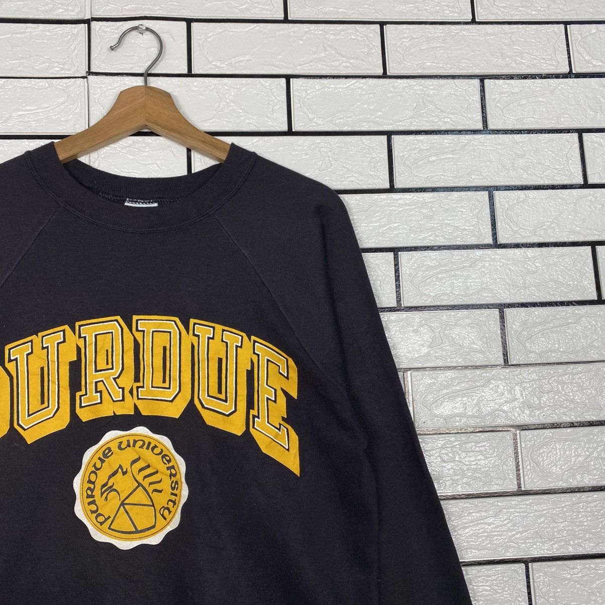 Vintage 📌Vintage Jumper Sweatshirt Signal USA Purdue University Size US L / EU 52-54 / 3 - 7 Thumbnail