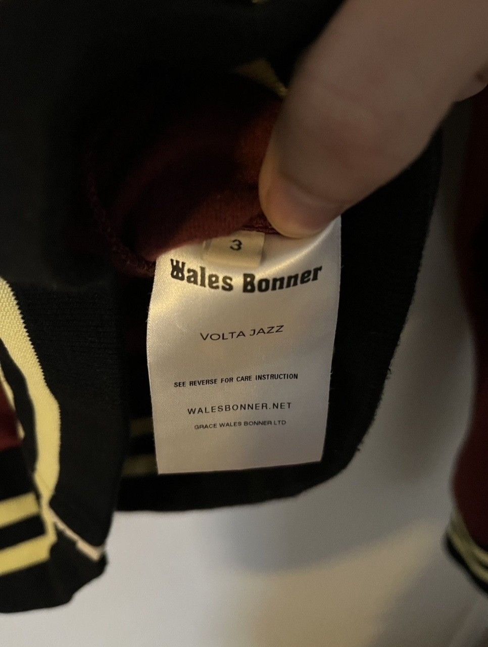 Wales Bonner Wales Bonner Track Jacket Full Zip Stripe Burgundy Red Size US S / EU 44-46 / 1 - 5 Thumbnail