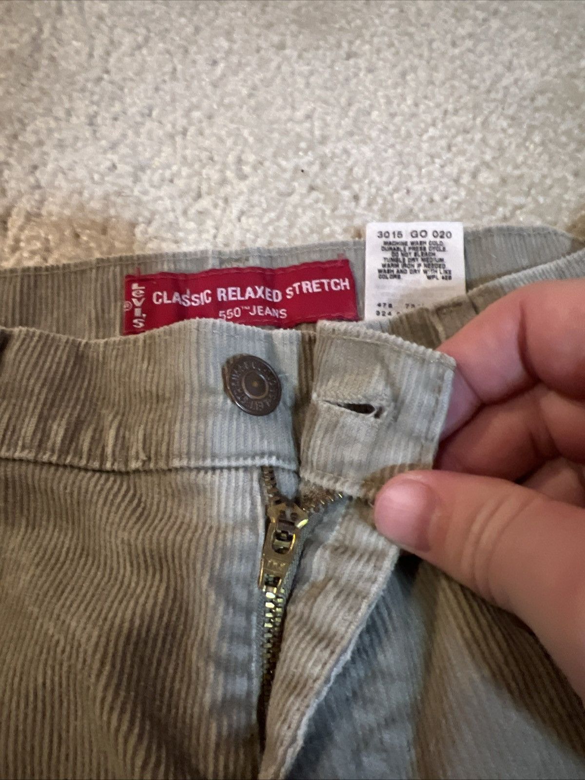 Levi's Levi's Women's 550 Classic Relaxed Stretch corduroy pants Size 32" / US 10 / IT 46 - 5 Thumbnail