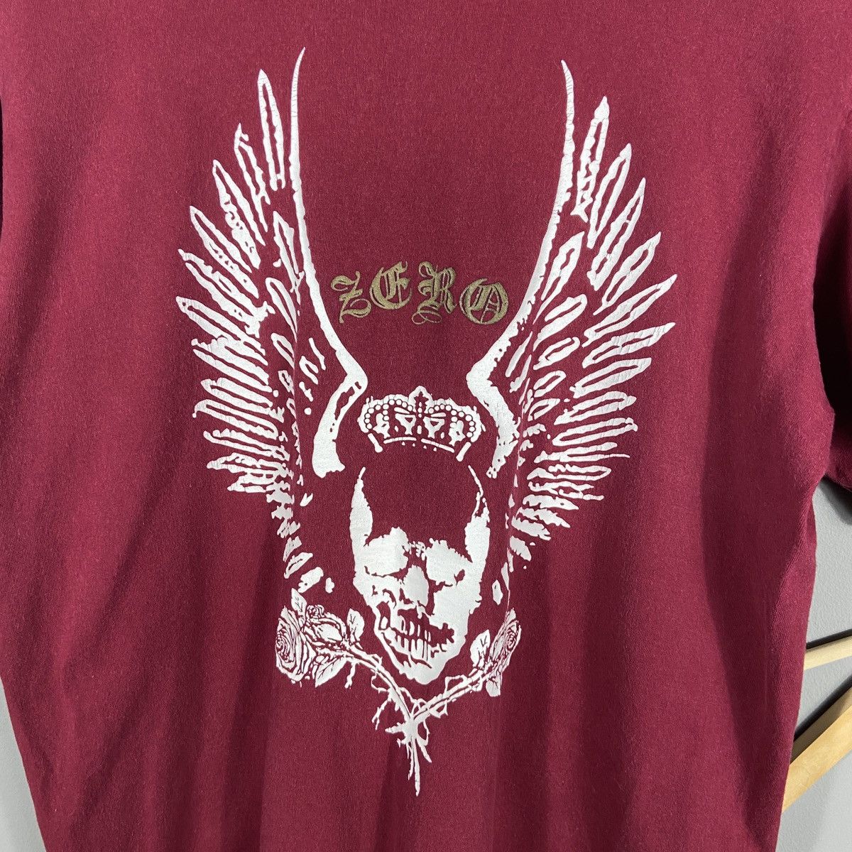 Vintage ZERO Skateboards Skull Wings Graphic T-Shirt Size US M / EU 48-50 / 2 - 7 Thumbnail