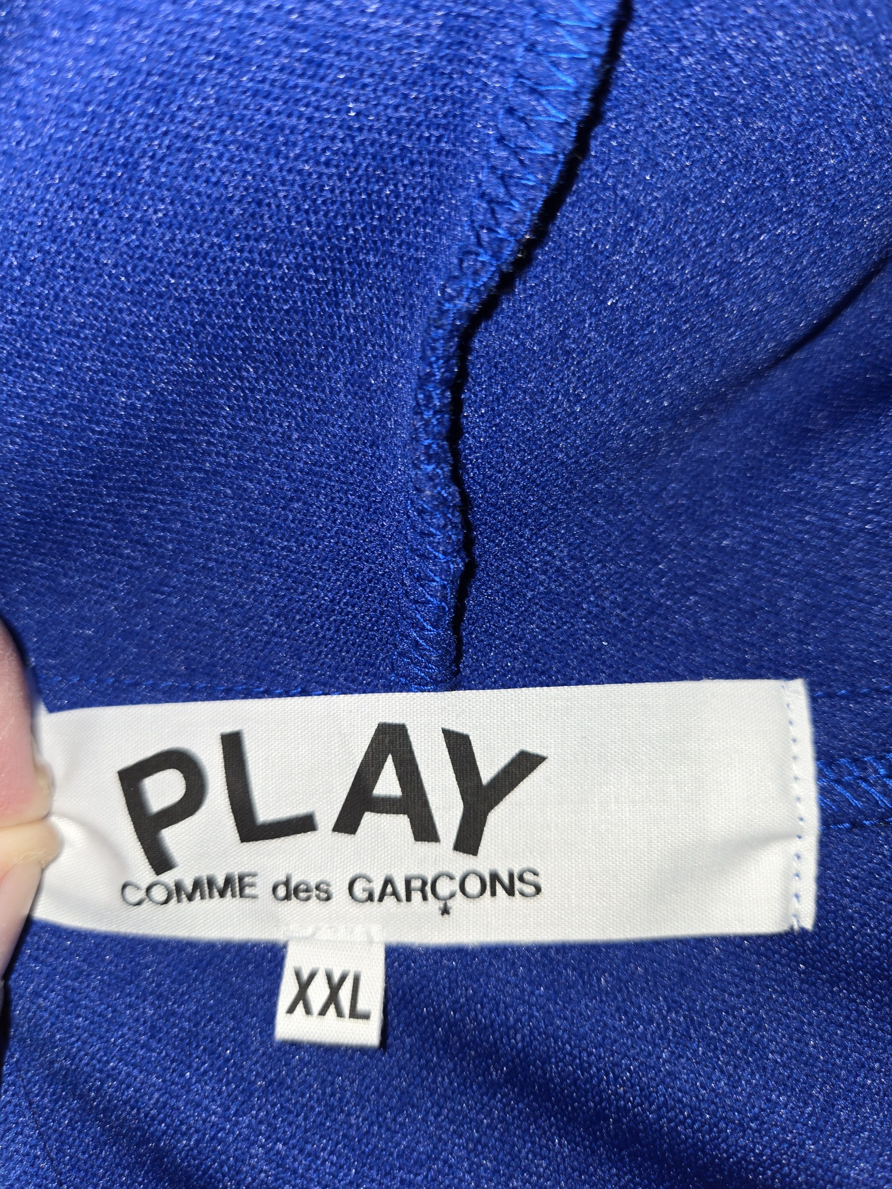 Comme des Garcons PLAY Comme Des Garcons Play Blue track jacket with black heart Size US XXL / EU 58 / 5 - 4 Thumbnail
