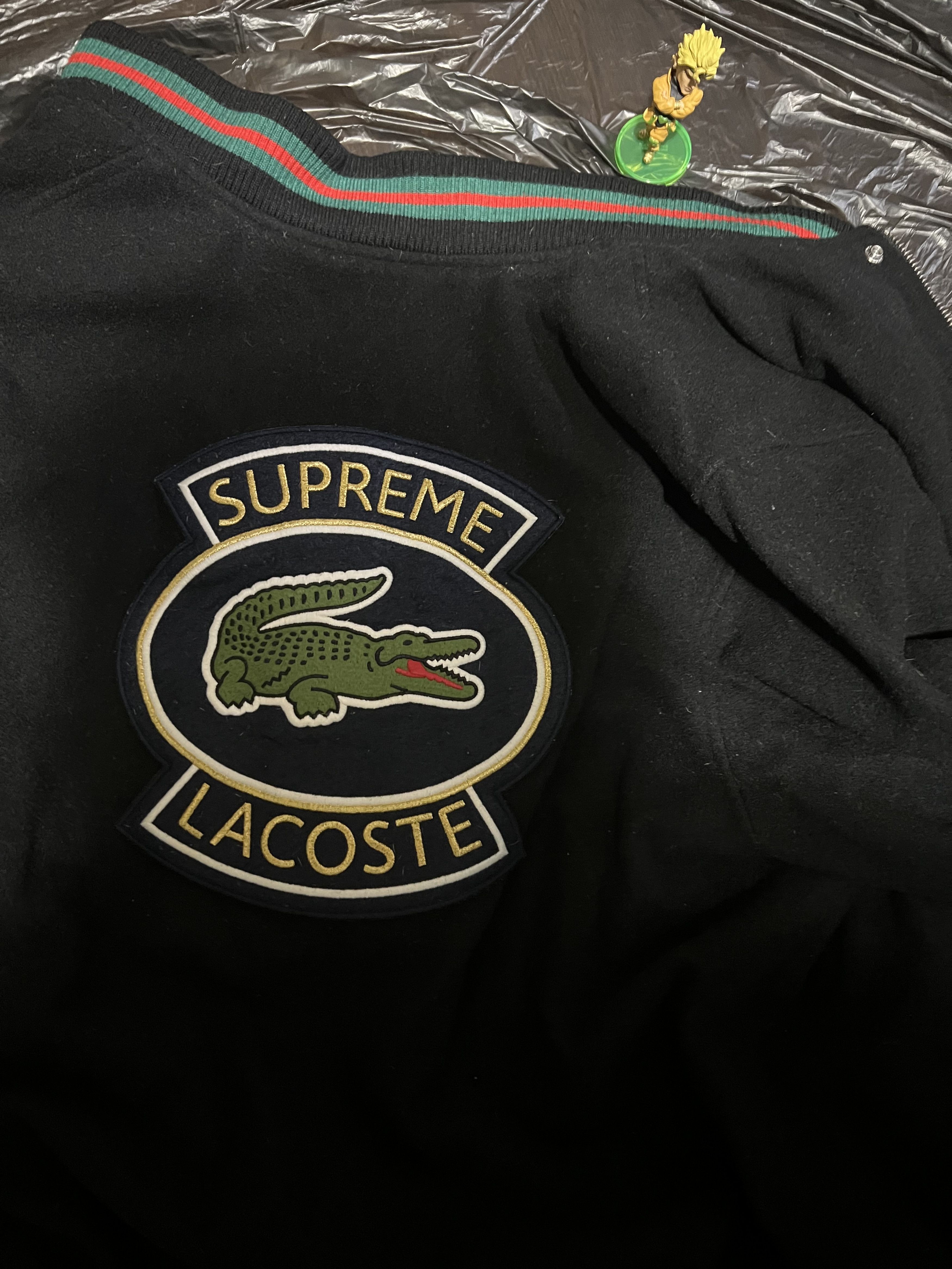 Lacoste × Supreme Supreme Lacoste Wool Varsity Jacket Size US M / EU 48-50 / 2 - 13 Thumbnail