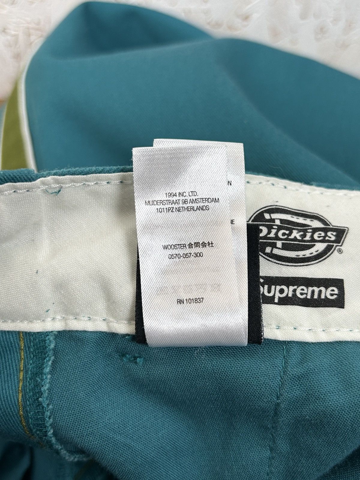Dickies × Supreme SS22 Dickies x Supreme Stripe 874 Work Pant Trousers Teal 30 Size US 30 / EU 46 - 14 Thumbnail