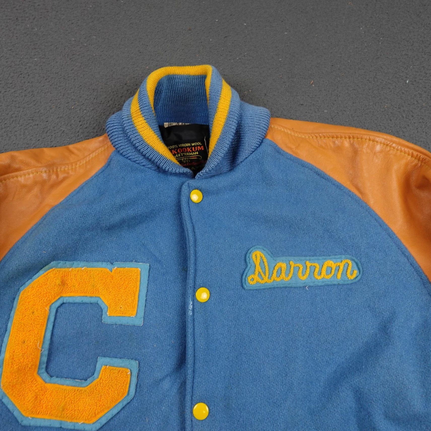 Vintage VINTAGE Skookum Jacket Mens 42 Blue Wool Leather Varsity Letterman 86 80s Size US XS / EU 42 / 0 - 4 Thumbnail