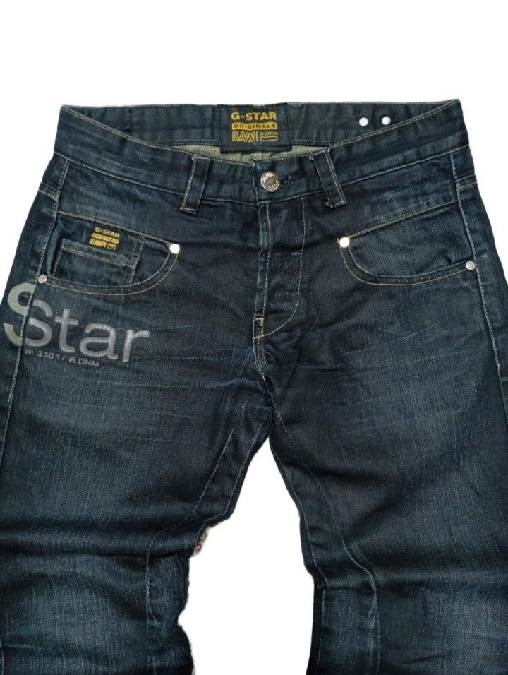 G-Star G star Raw Waxed Baggy Flared Hype Vintage Pants Size US 31 - 8 Thumbnail