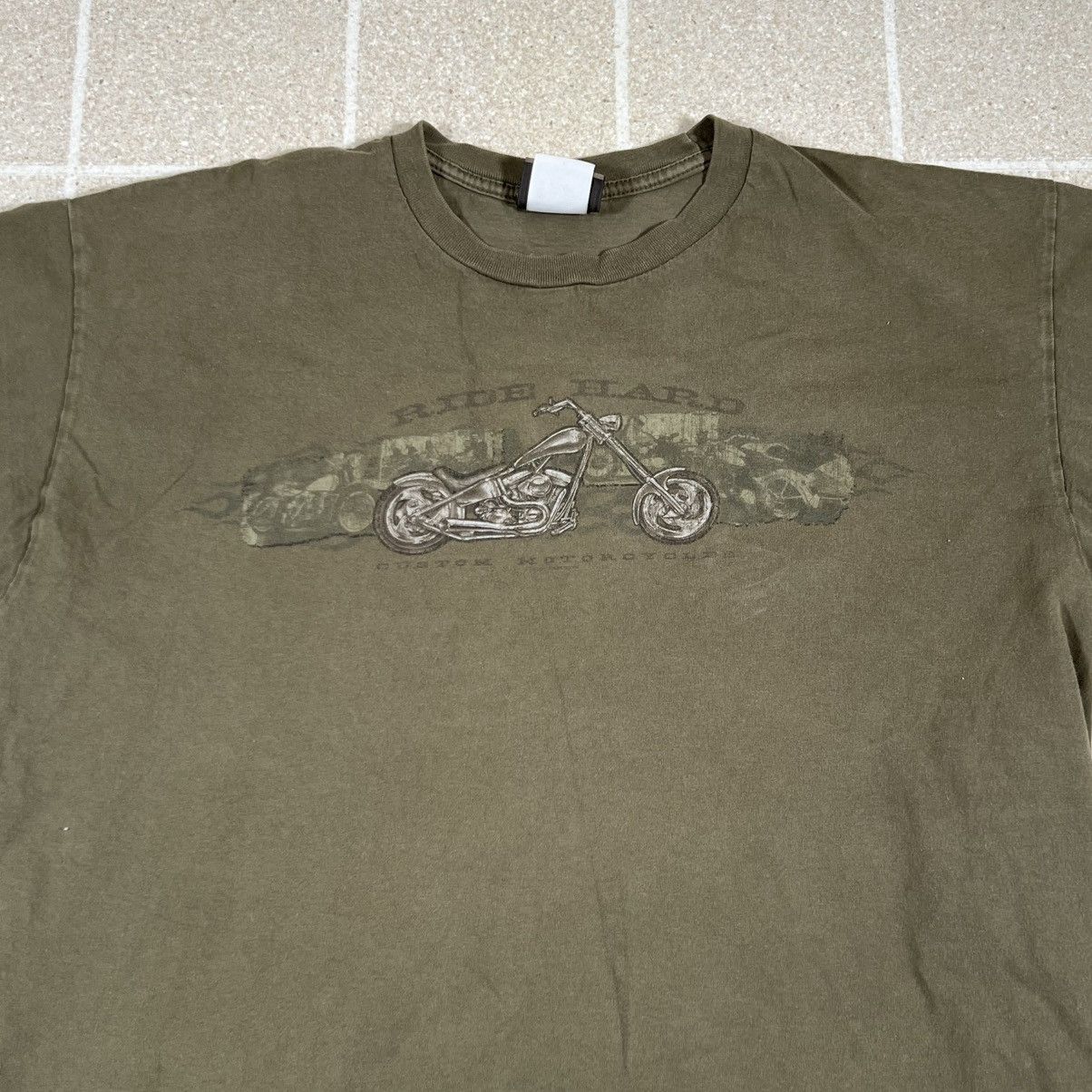ODM Vintage Y2K ODM Ride Hard Custom Motorcycles Tshirt XL Size US XL / EU 56 / 4 - 2 Thumbnail