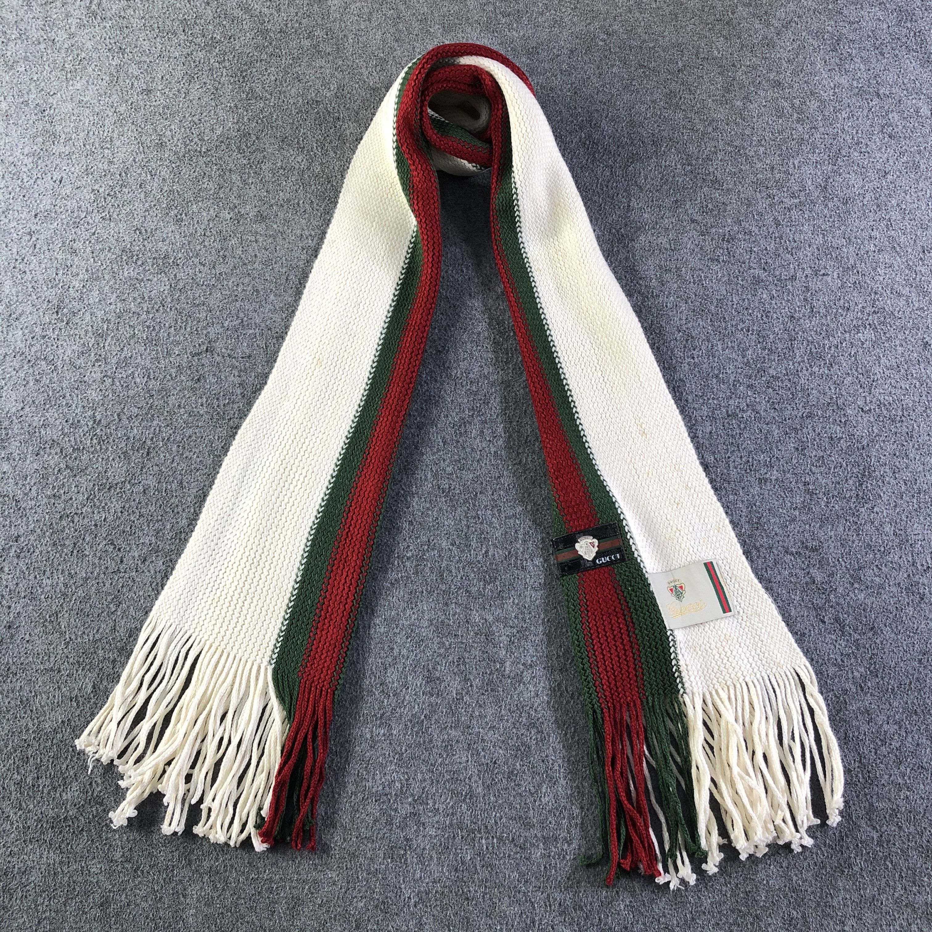 Vintage Gucci Scarf / Muffler / Neckwear P085 Size ONE SIZE - 1 Thumbnail