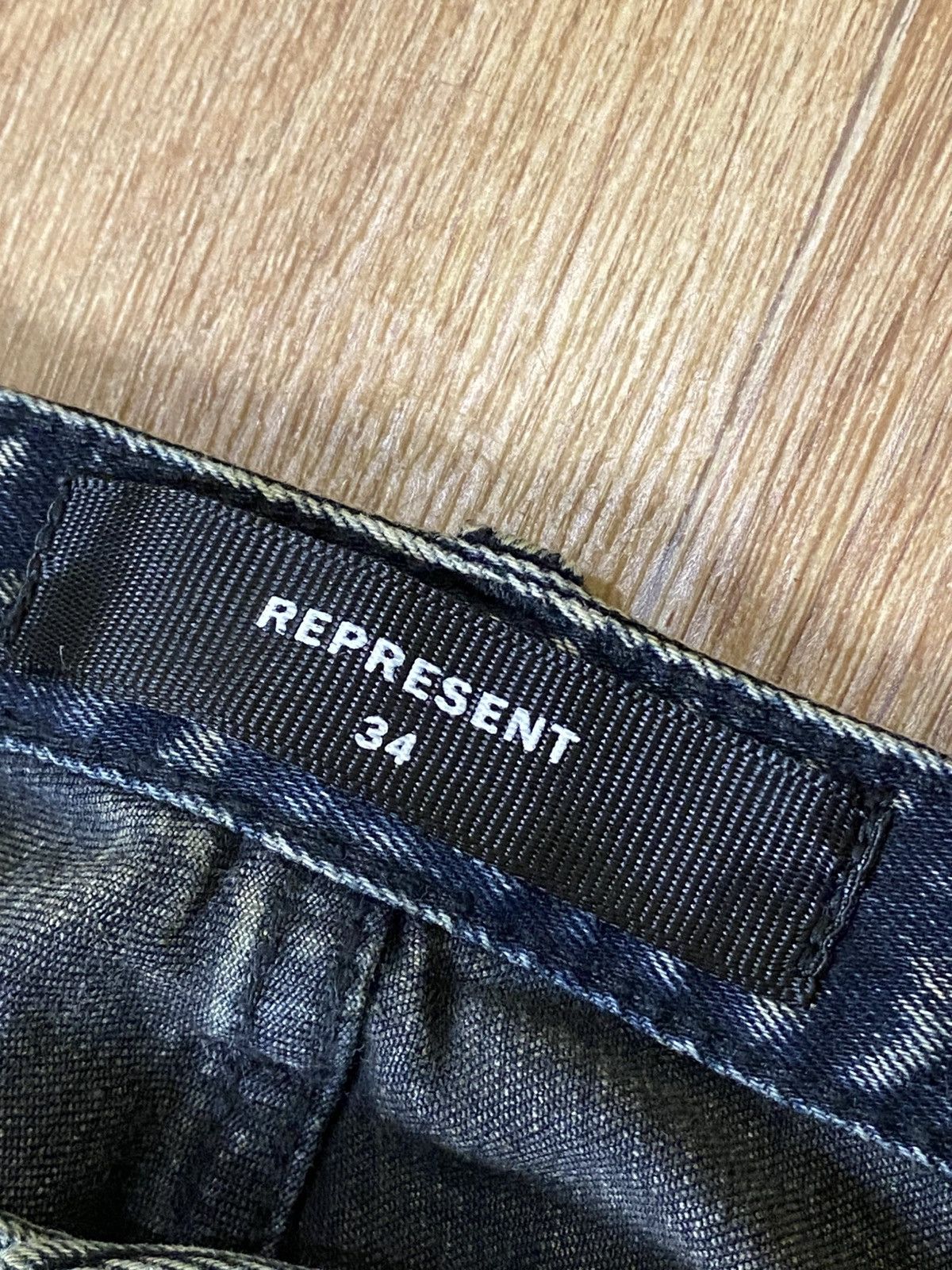 Represent Clo. Represent Acid Washed Slim Fit Amiri Style Jeans Size: M Size US 32 / EU 48 - 2 Thumbnail