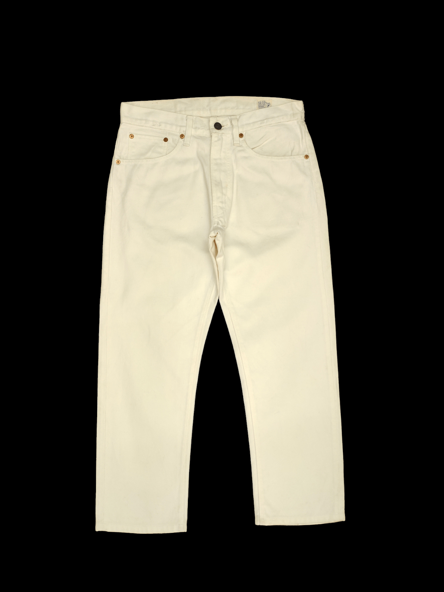 Orslow Lot 107 White Cropped Denim Jeans