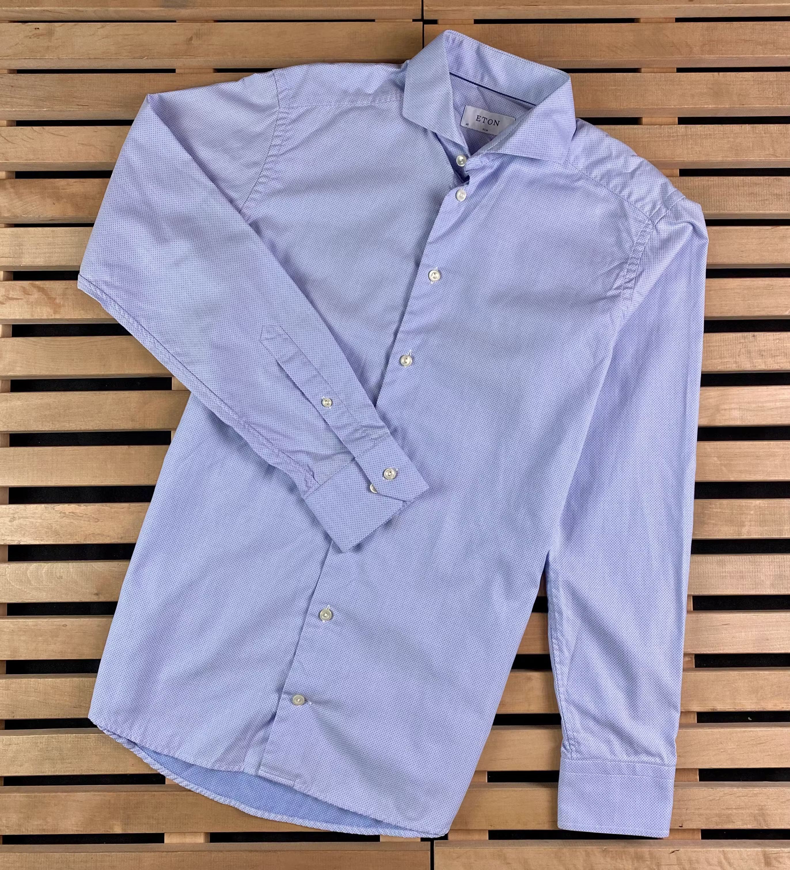 Eton Mens Shirt Long Sleeve Eton Size 40 Size US M / EU 48-50 / 2 - 1 Thumbnail