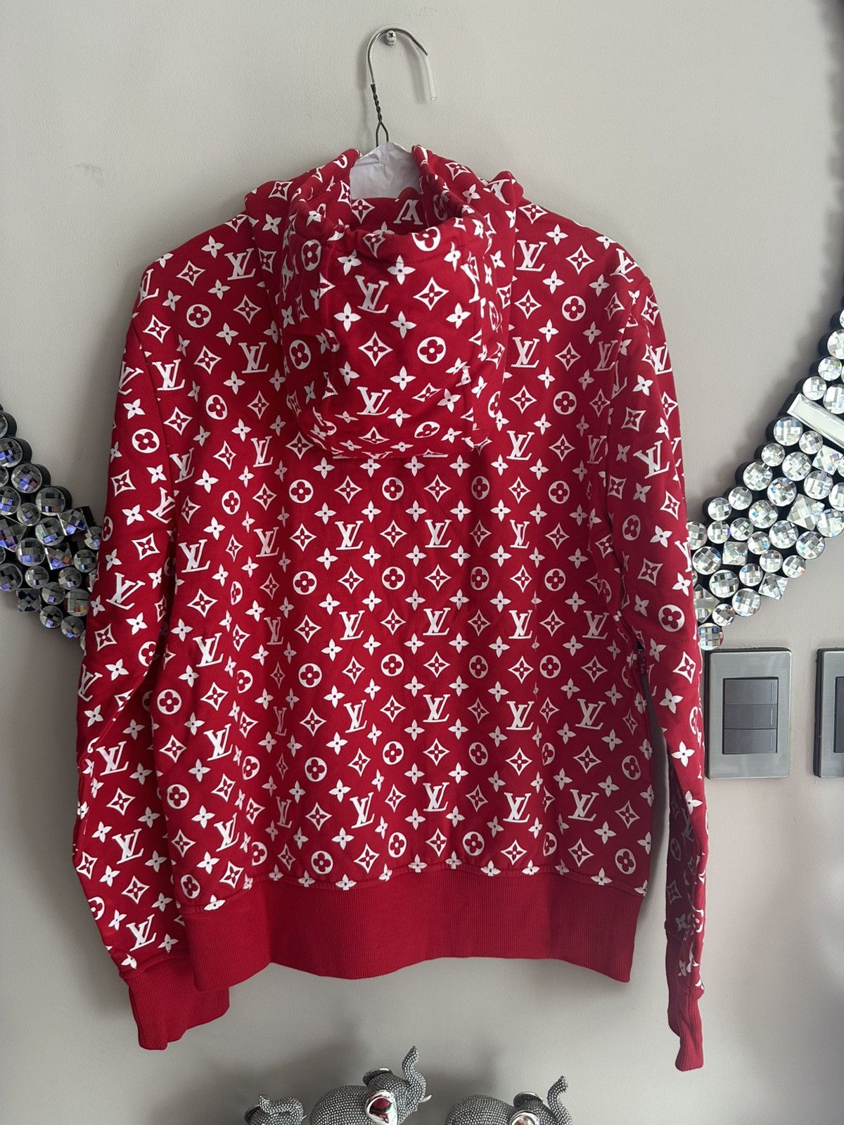 Louis Vuitton × Supreme Louis Vuitton Supreme Box Logo Hoodie Size US S / EU 44-46 / 1 - 2 Thumbnail