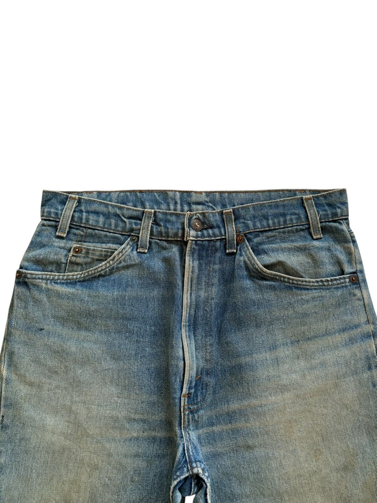 Levi's Vintage 70s Levis 607 Orange Tab Mud Wash Loose Short Jeans Size US 34 / EU 50 - 4 Thumbnail