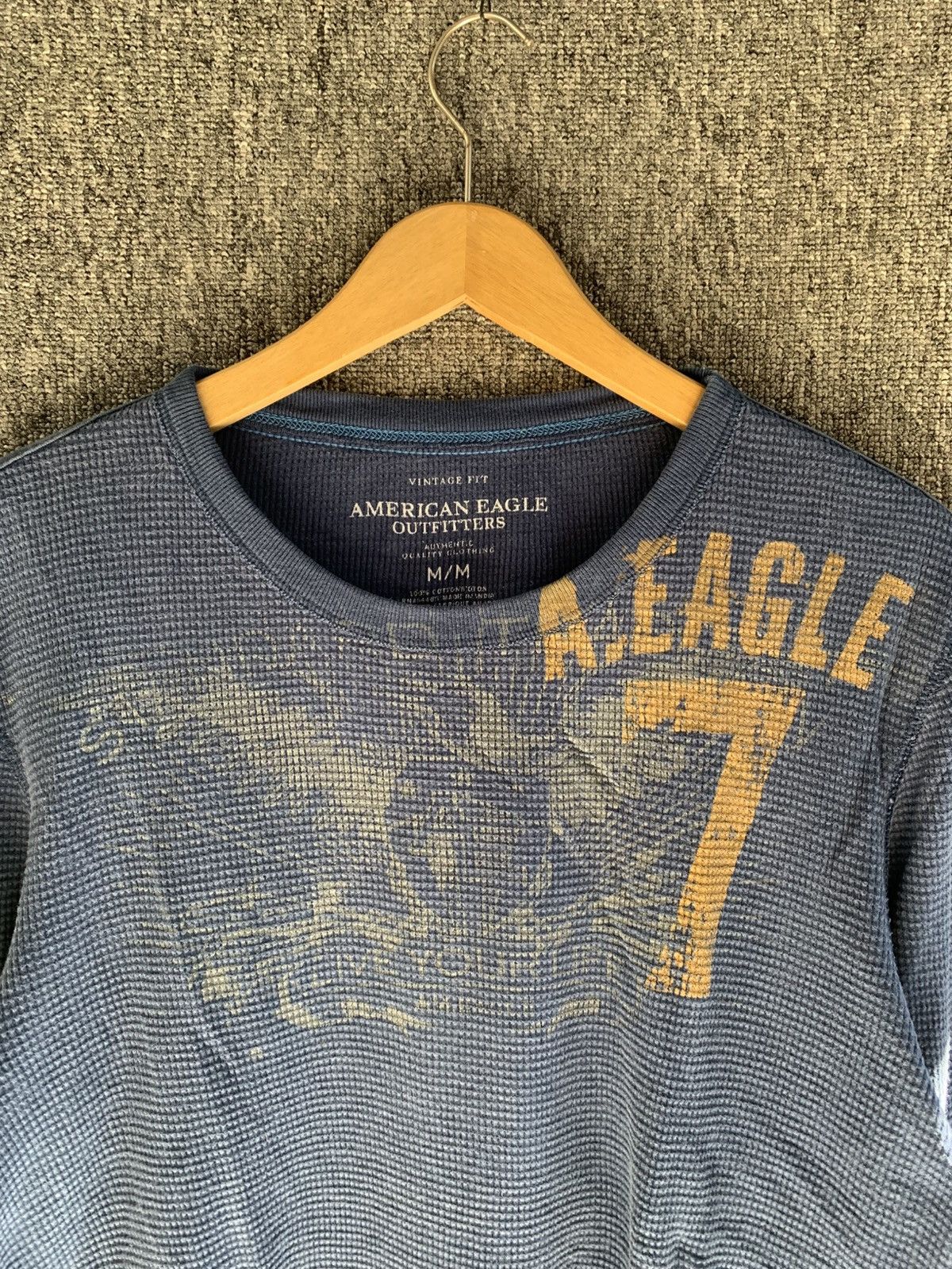 American Eagle Outfitters Number 7 American Eagle Vintage fit Disstressed Long Sleeve Size US M / EU 48-50 / 2 - 3 Thumbnail
