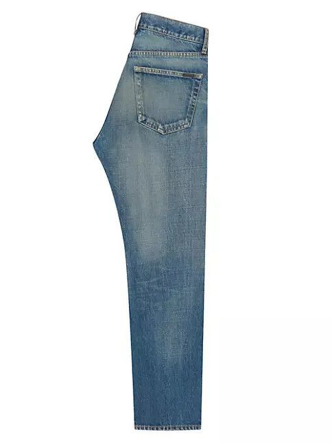 Saint Laurent Paris o1bcso1str1124 Mick In Vintage Jeans in Blue Size US 26 / EU 42 - 5 Thumbnail